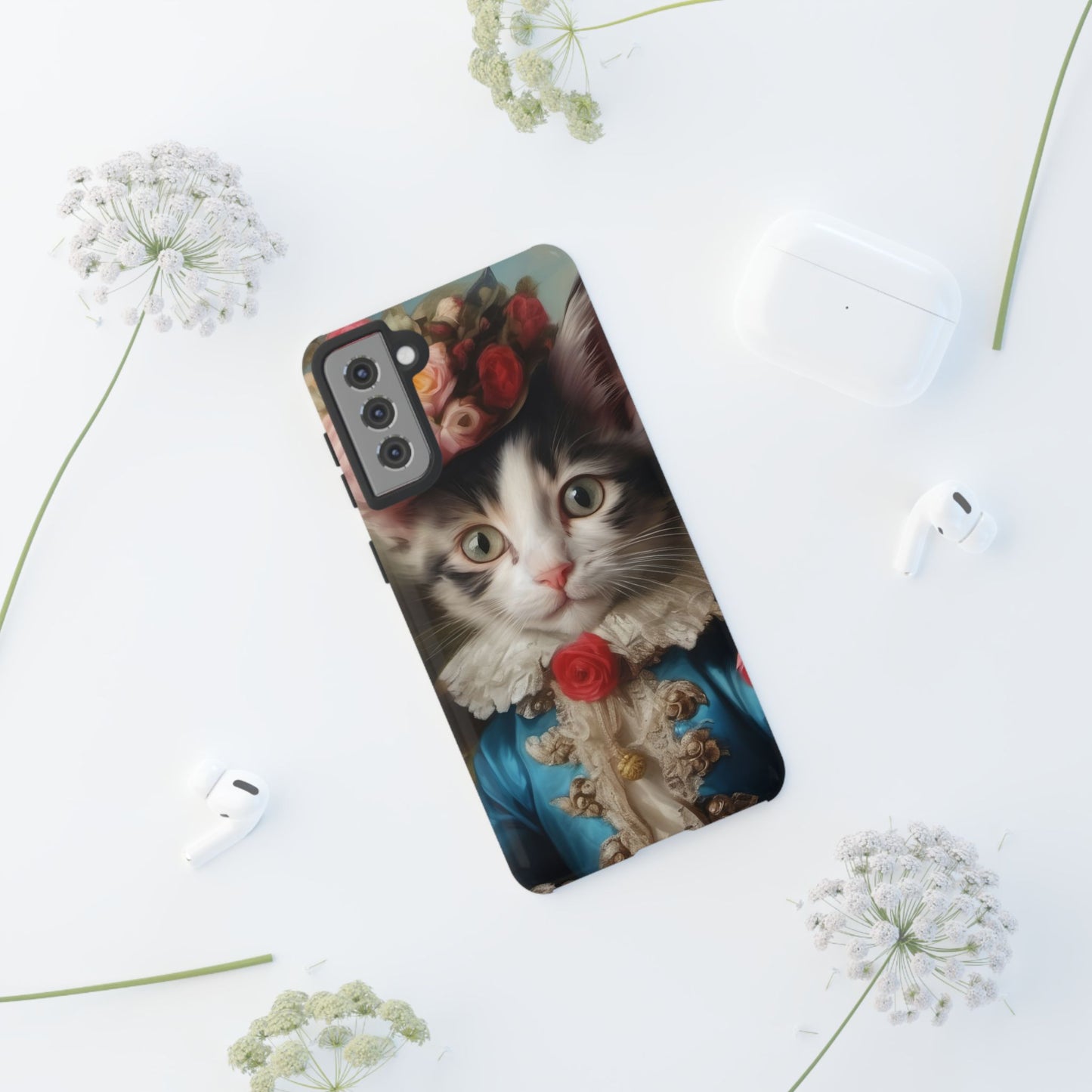 Rococo Cat Tough Phone Cases (A Kitten)