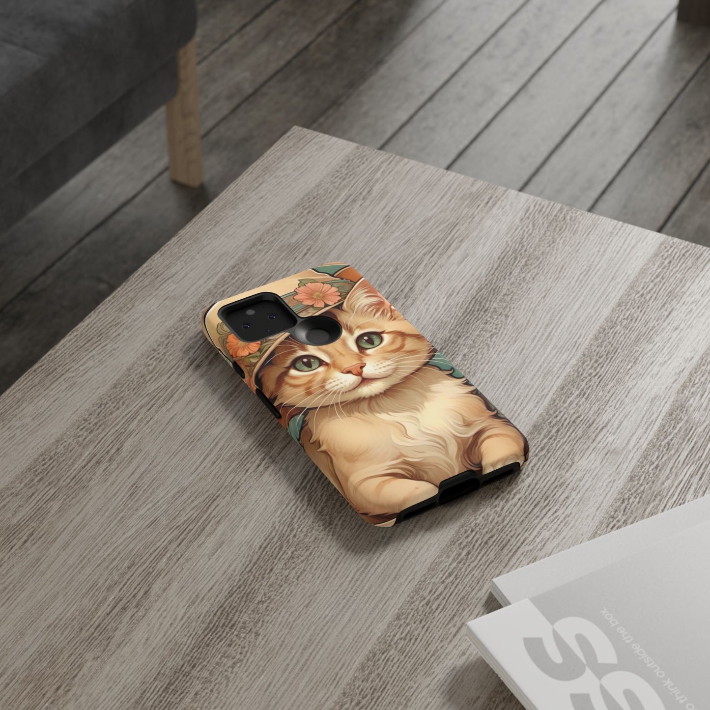 Alphonse Mucha Tough Phone Cases (A kitten)