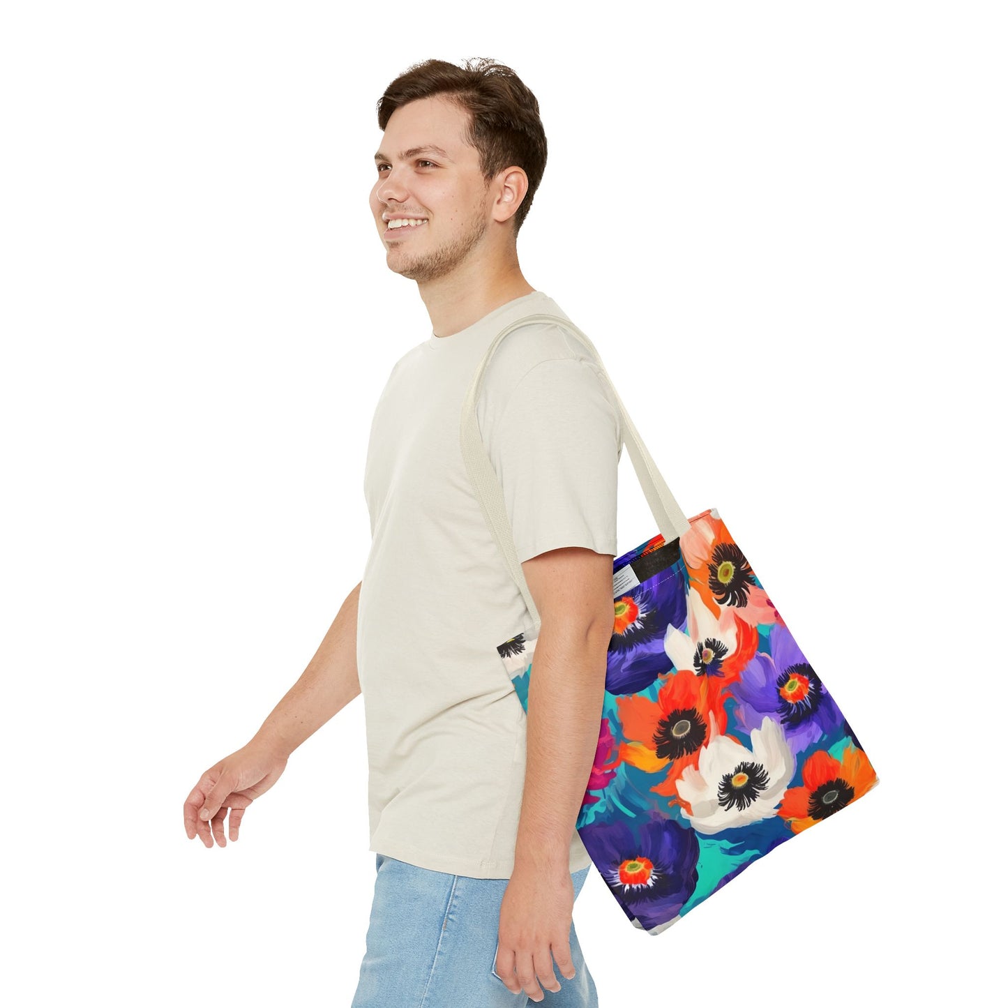 Fauvism inspired Colorful Anemones Tote Bag