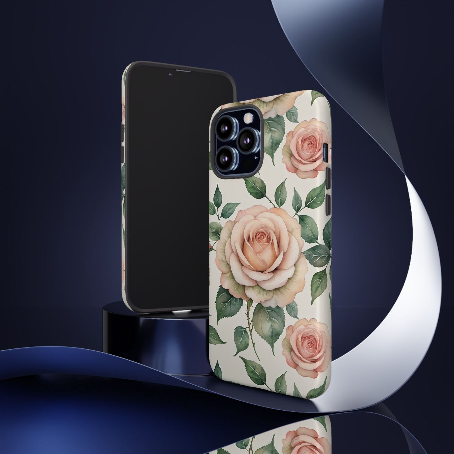 Watercolor Large Roses Tough Cases