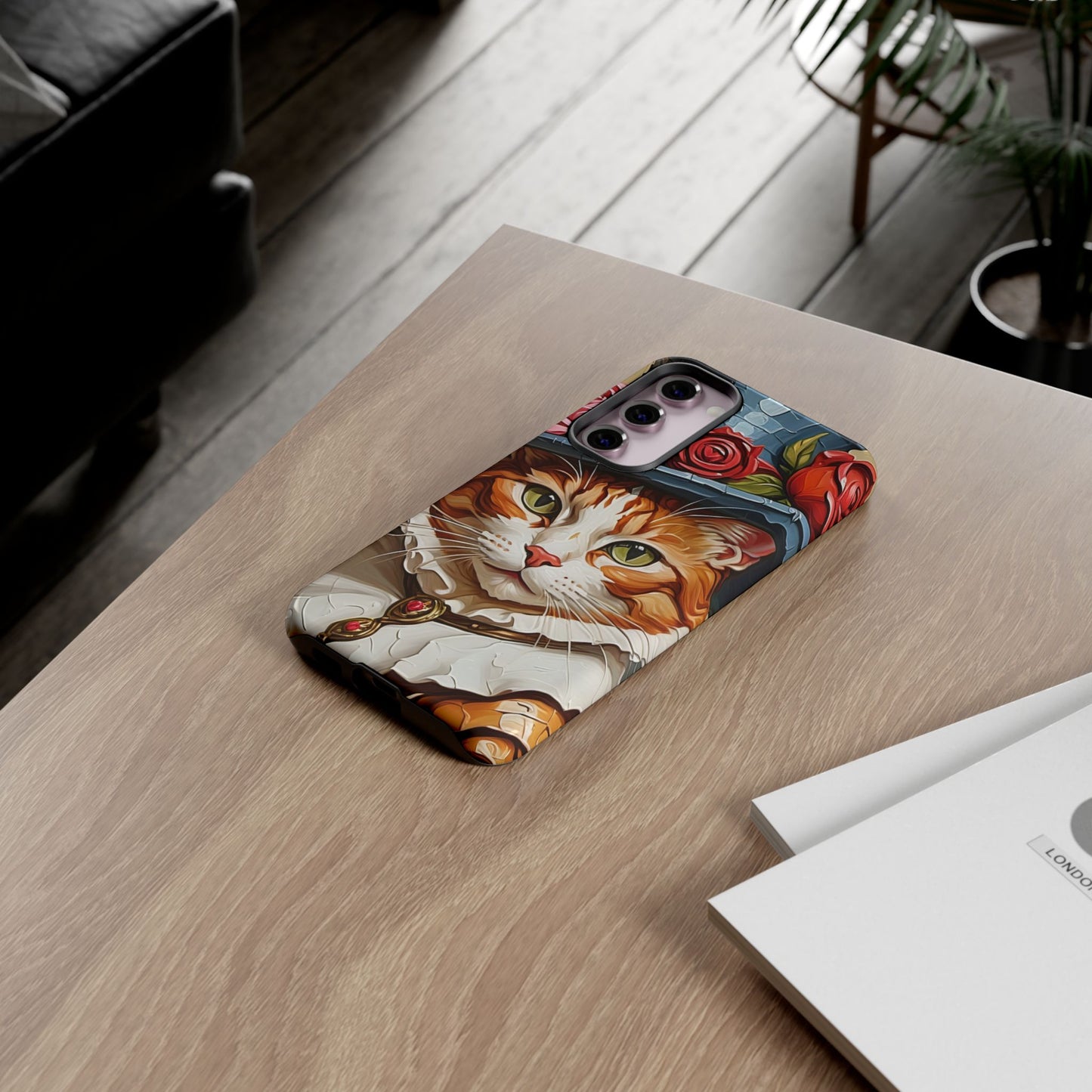 Oil Painting Cat Tough Phone Cases (A Gentleman)