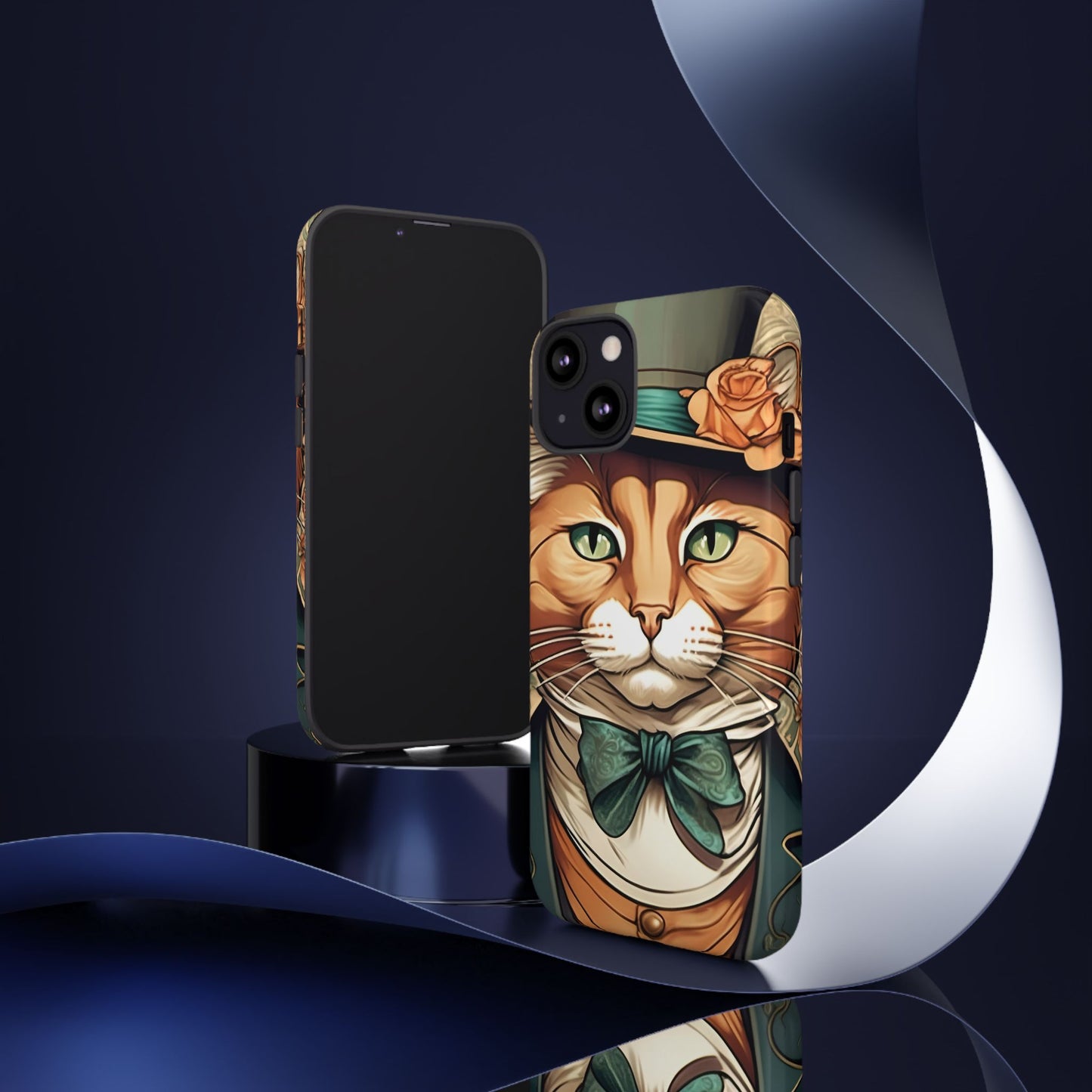 Alphonse Mucha Tough Phone Cases (A gentleman cat)