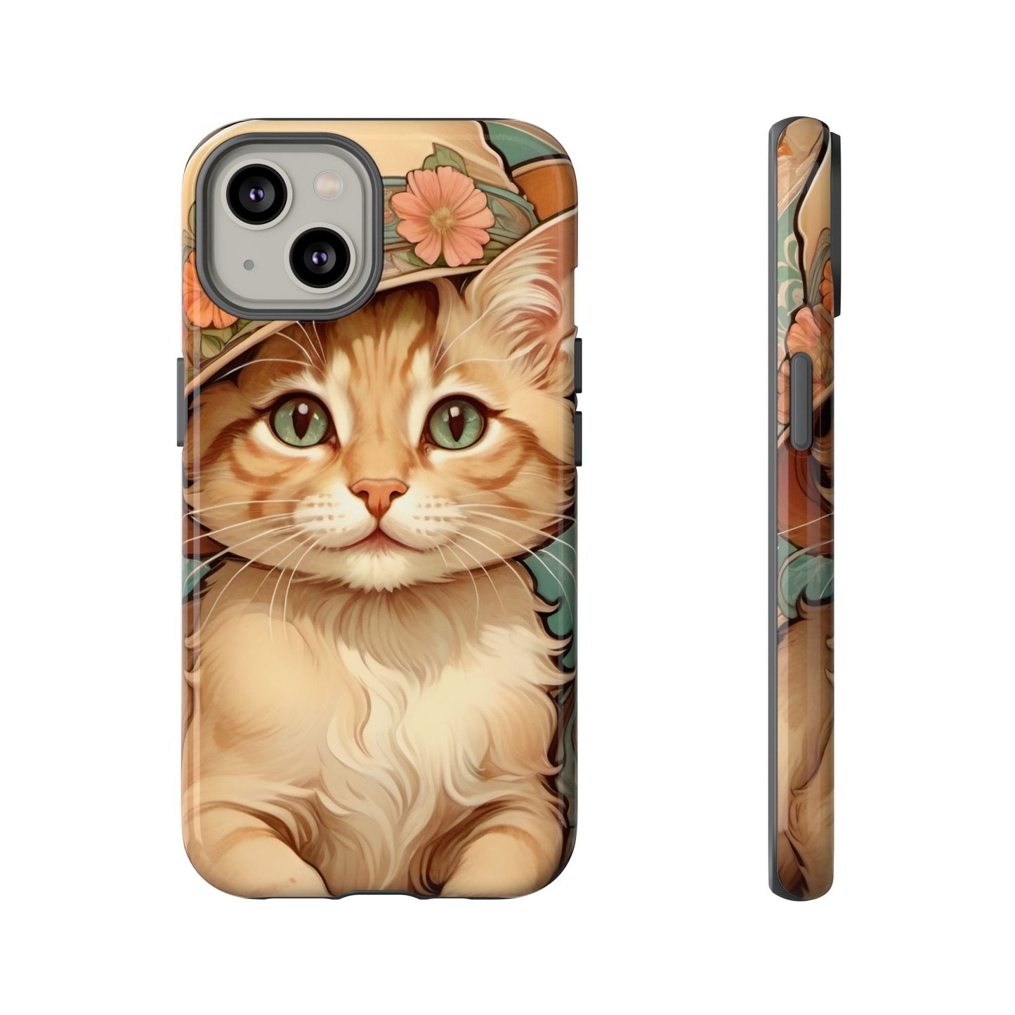 Alphonse Mucha Tough Phone Cases (A kitten)