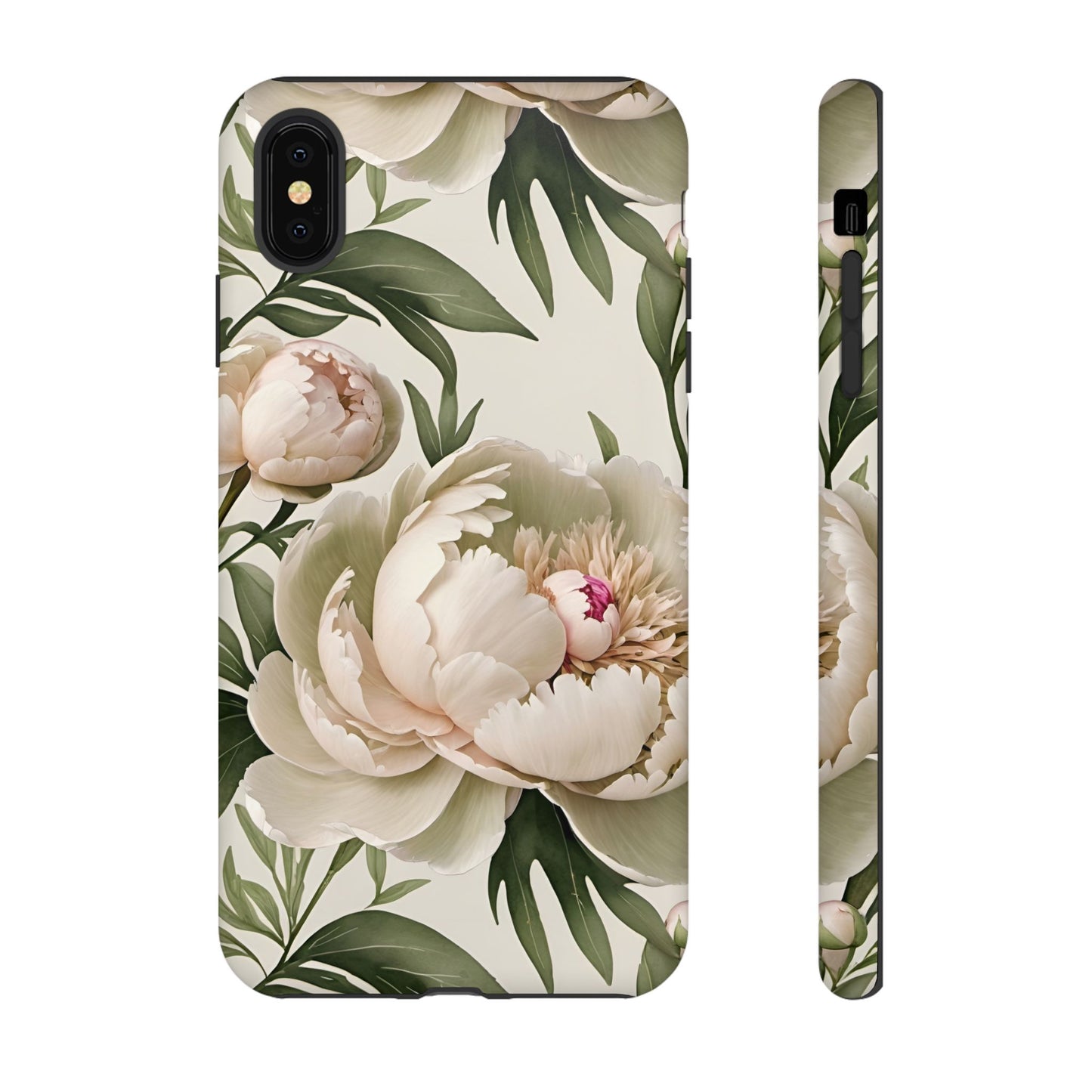 Watercolor Large Peonies Tough Cases