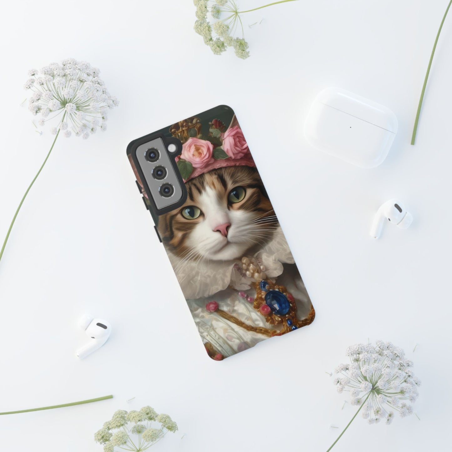 Rococo Cat Tough Phone Cases (A Queen)