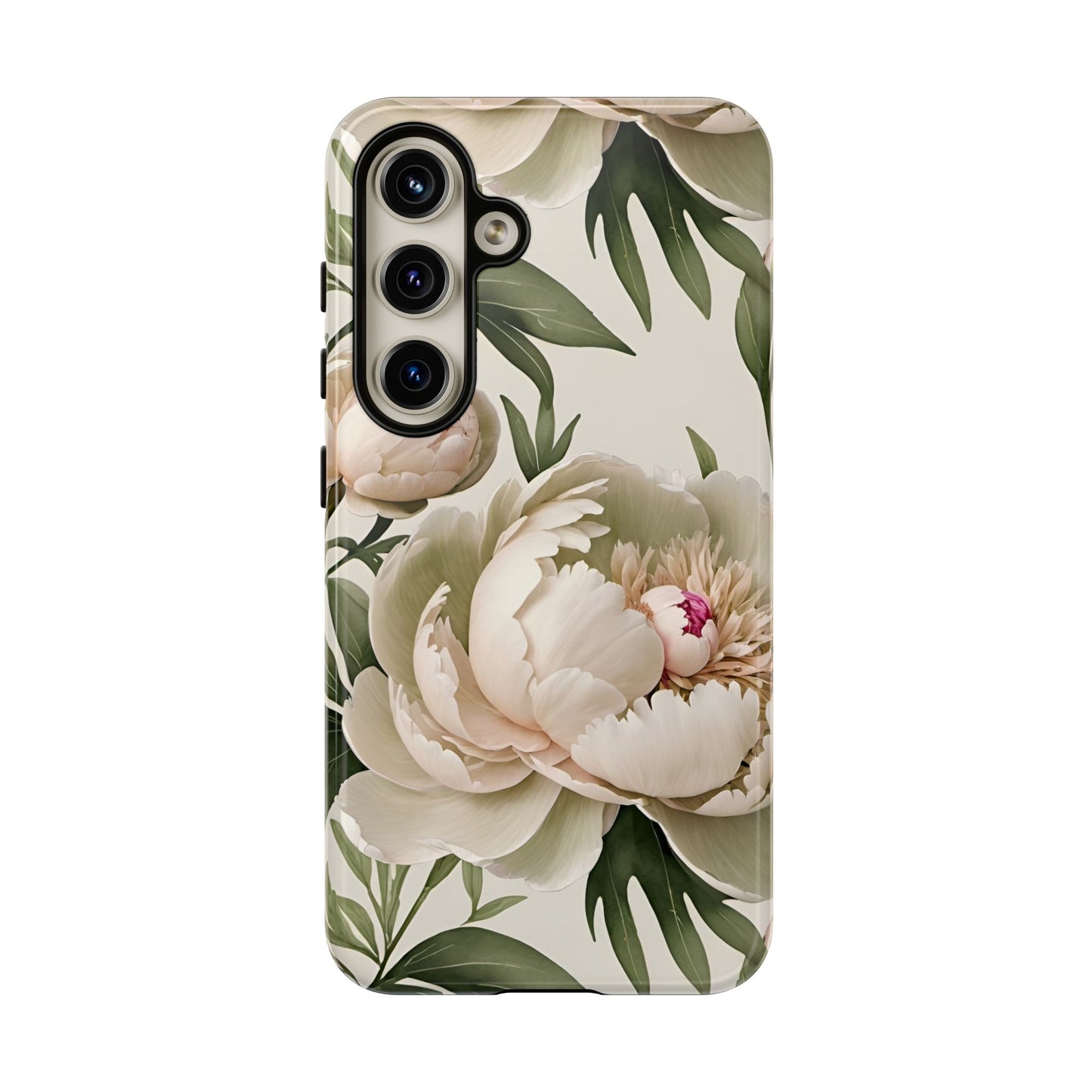Watercolor Large Peonies Tough Cases
