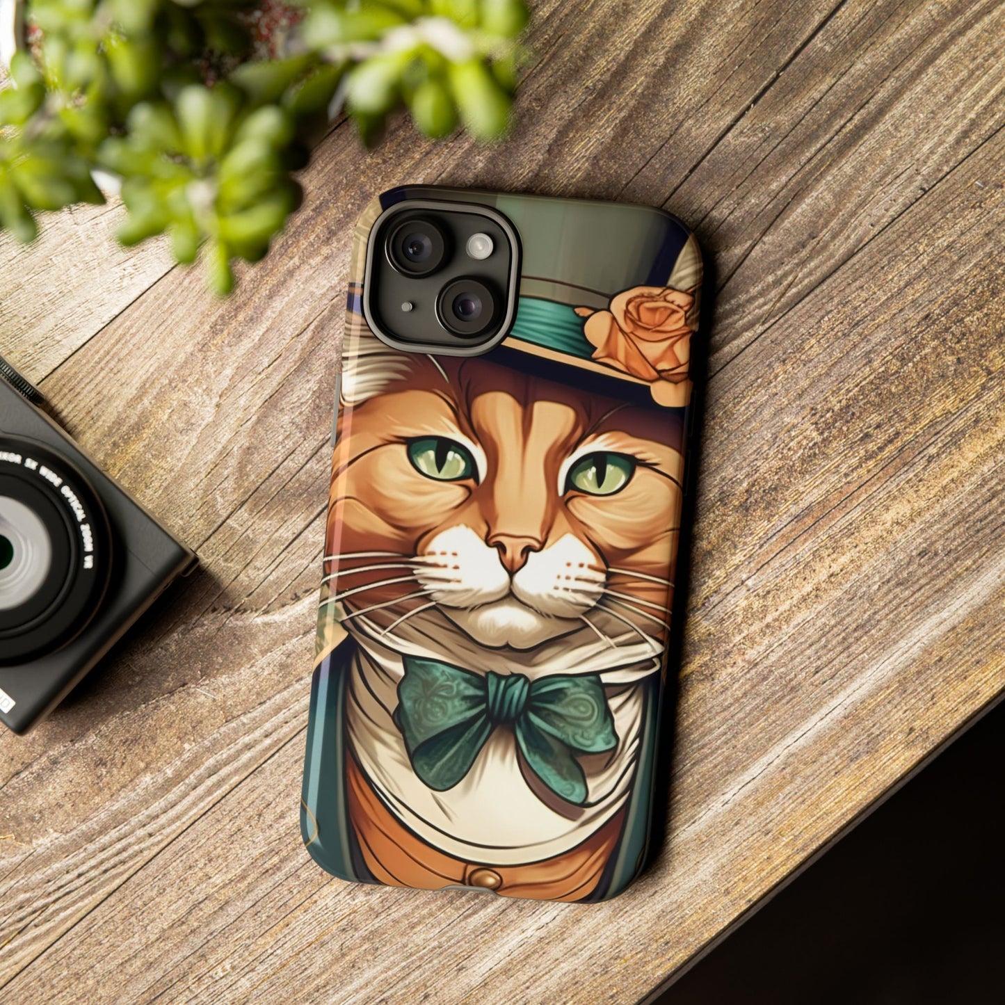 Alphonse Mucha Tough Phone Cases (A gentleman cat)