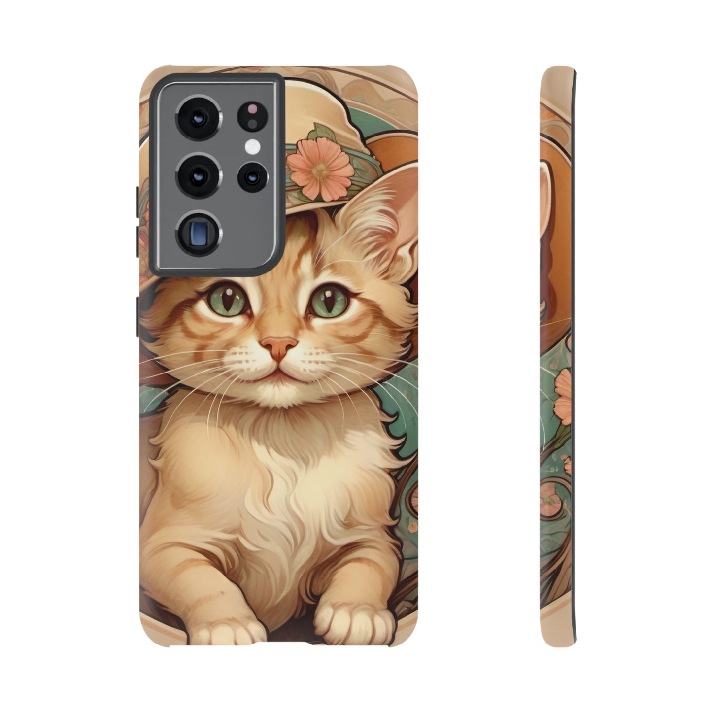 Alphonse Mucha Tough Phone Cases (A kitten)