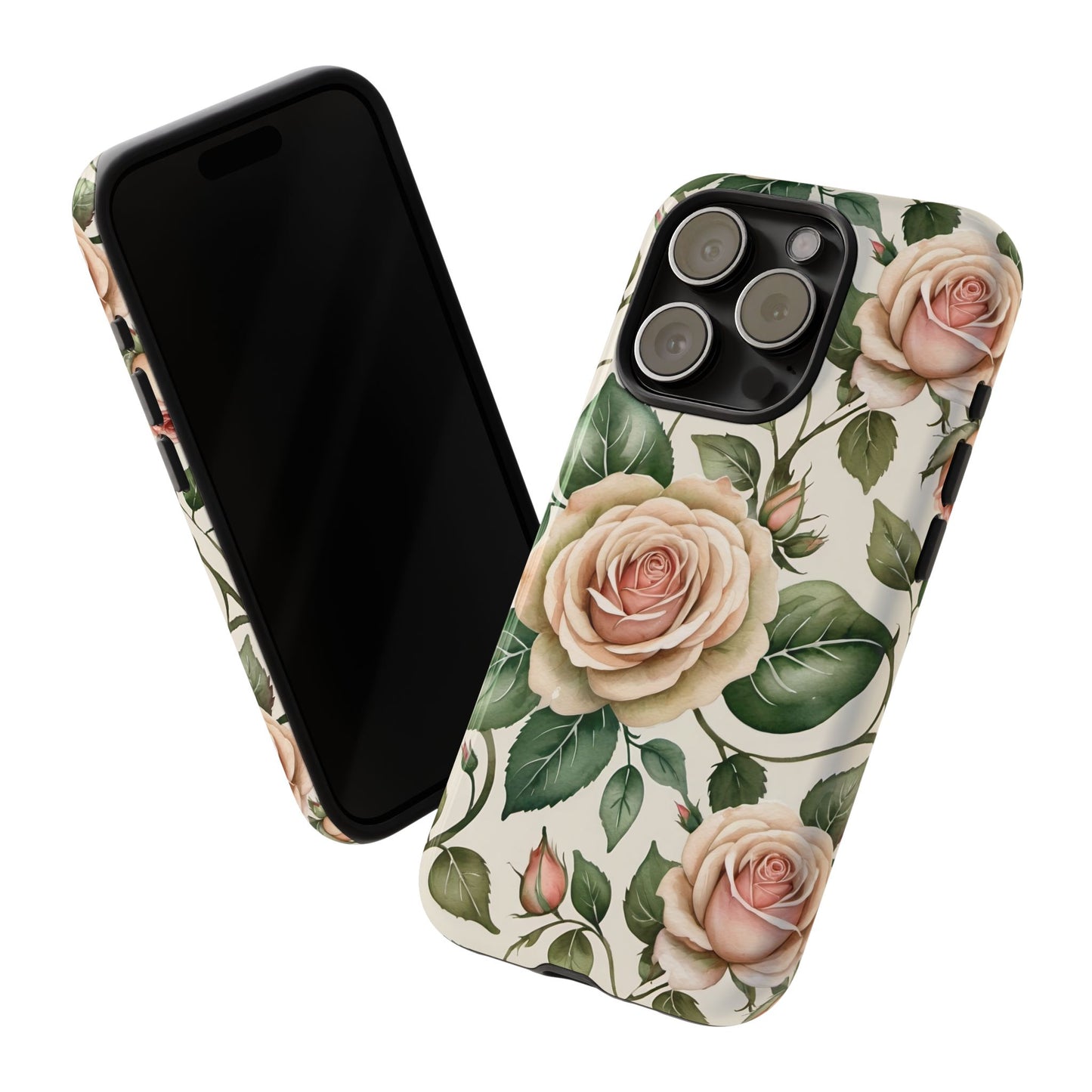 Watercolor Large Roses Tough Cases 2