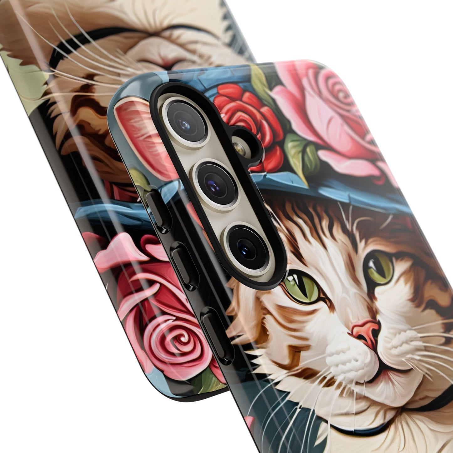 Oil Painting Cat Tough Phone Cases (A Lady 2)