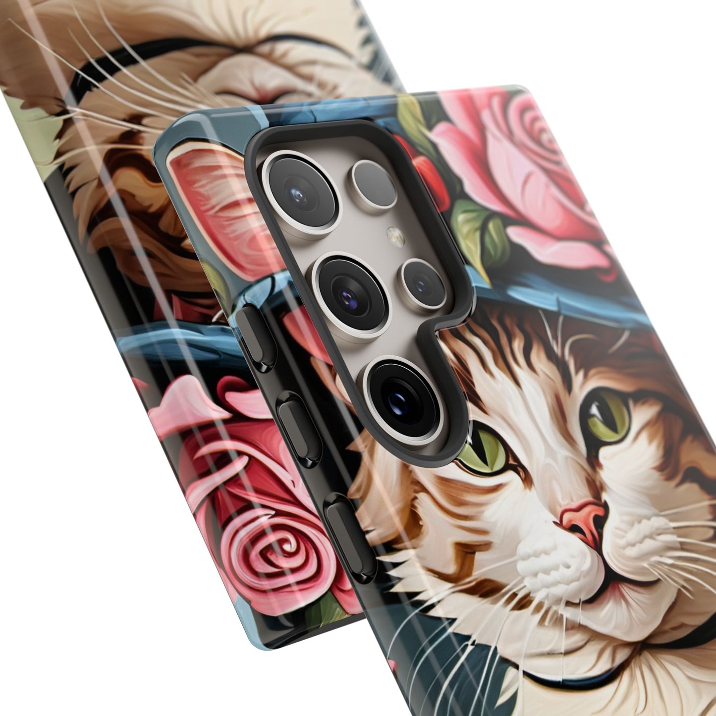 Oil Painting Cat Tough Phone Cases (A Lady 2)