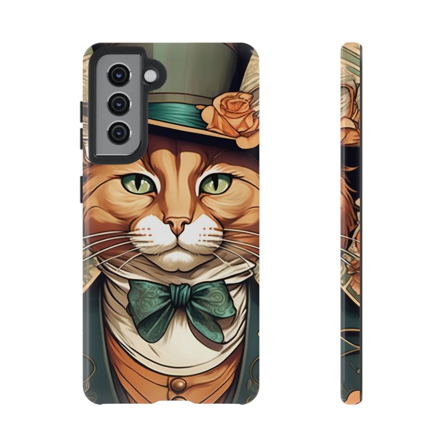 Alphonse Mucha Tough Phone Cases (A gentleman cat)