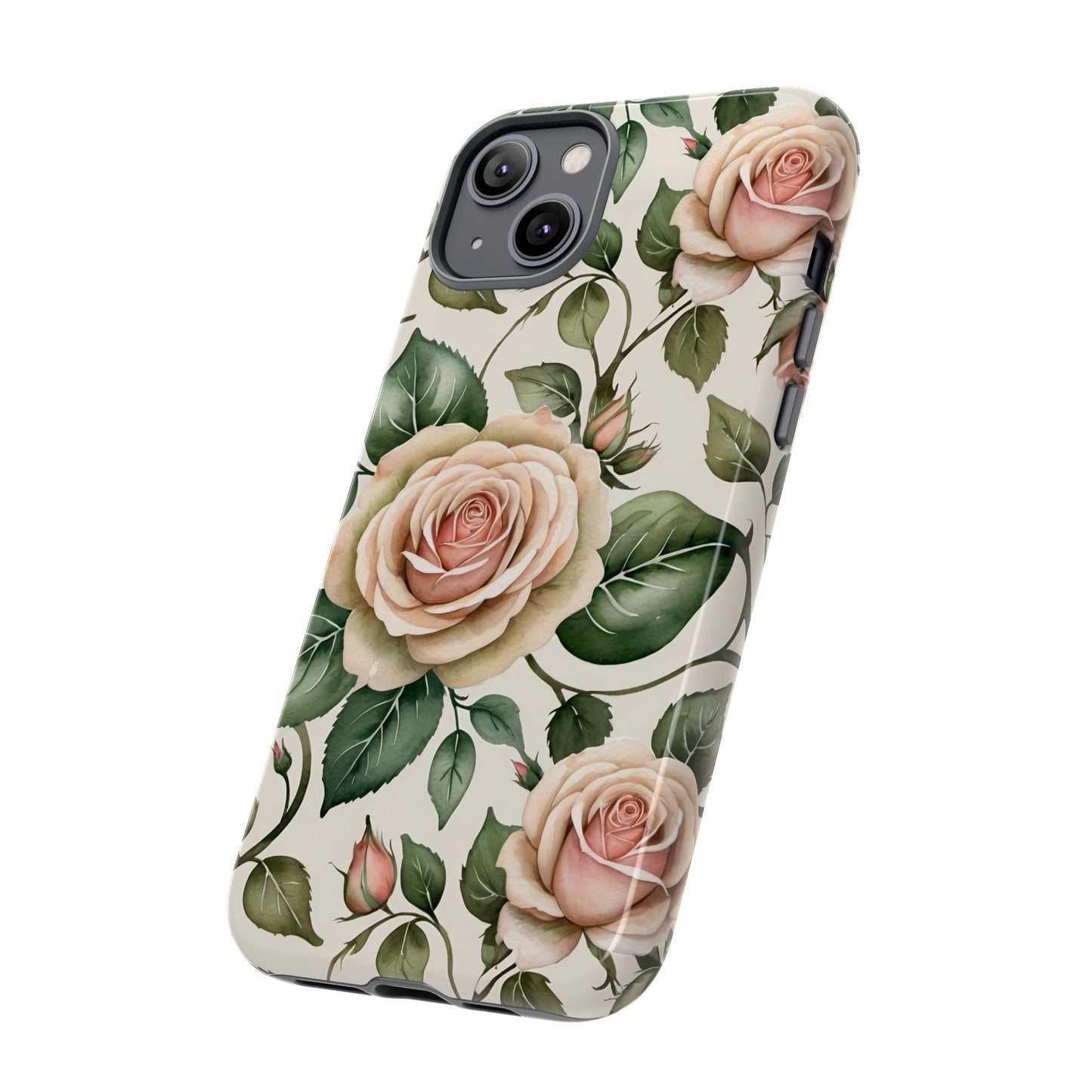 Watercolor Large Roses Tough Cases 2