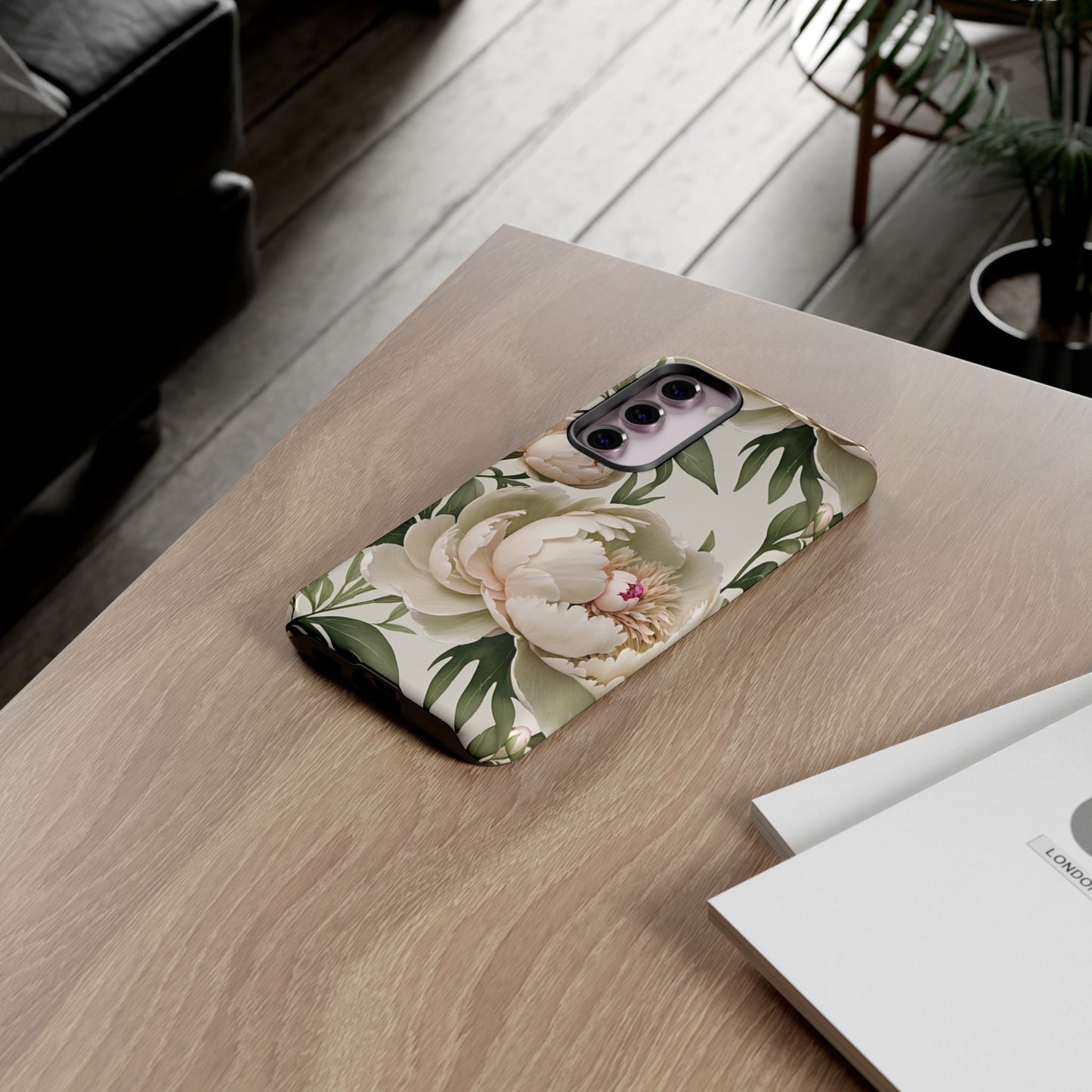 Watercolor Large Peonies Tough Cases