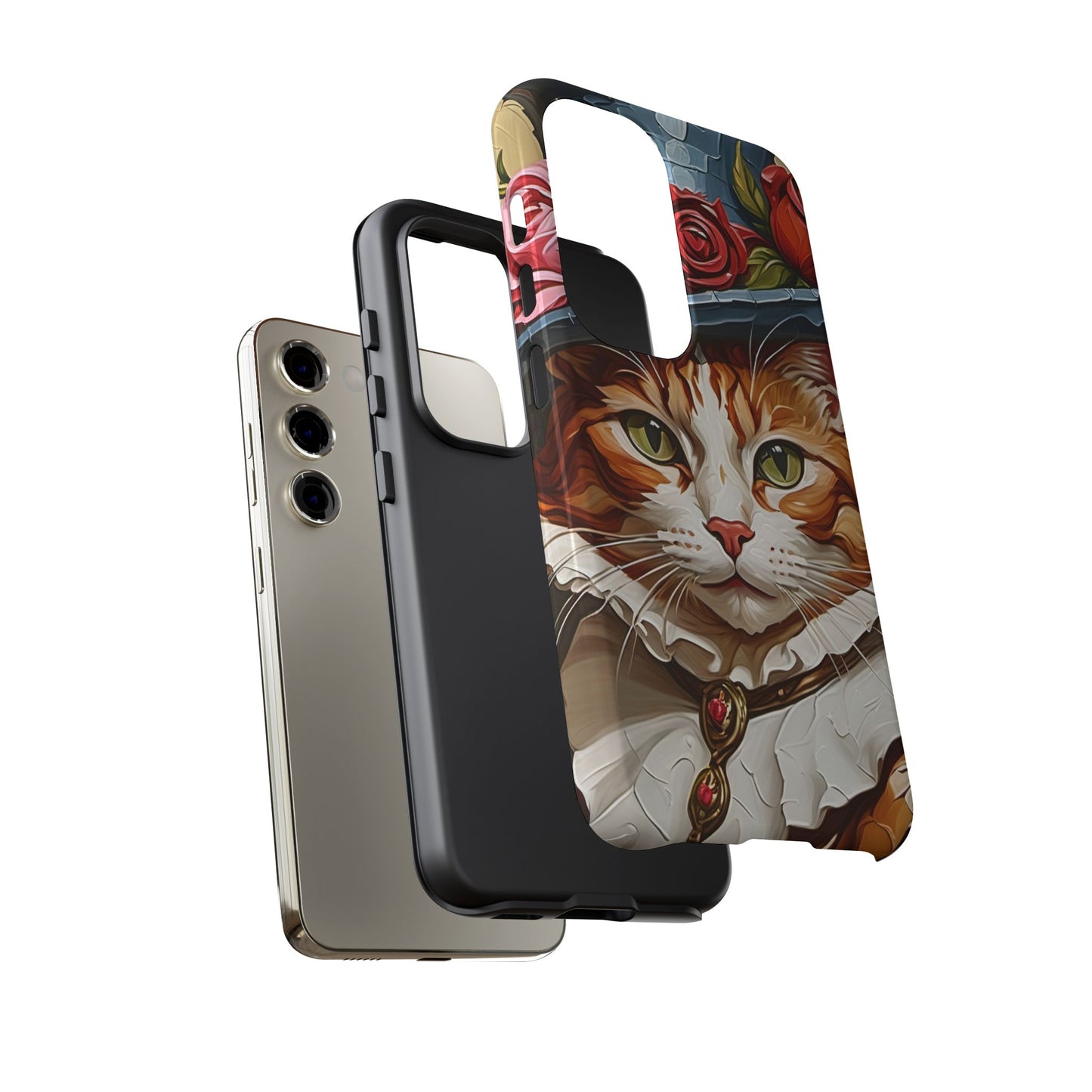 Oil Painting Cat Tough Phone Cases (A Gentleman)