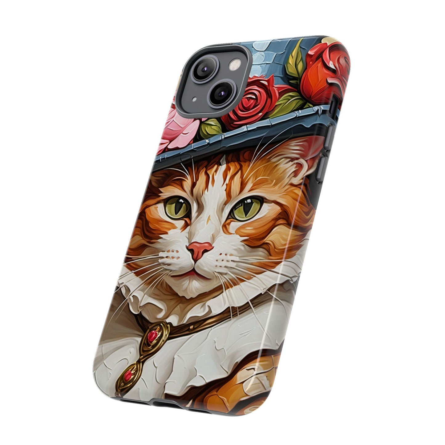 Oil Painting Cat Tough Phone Cases (A Gentleman)