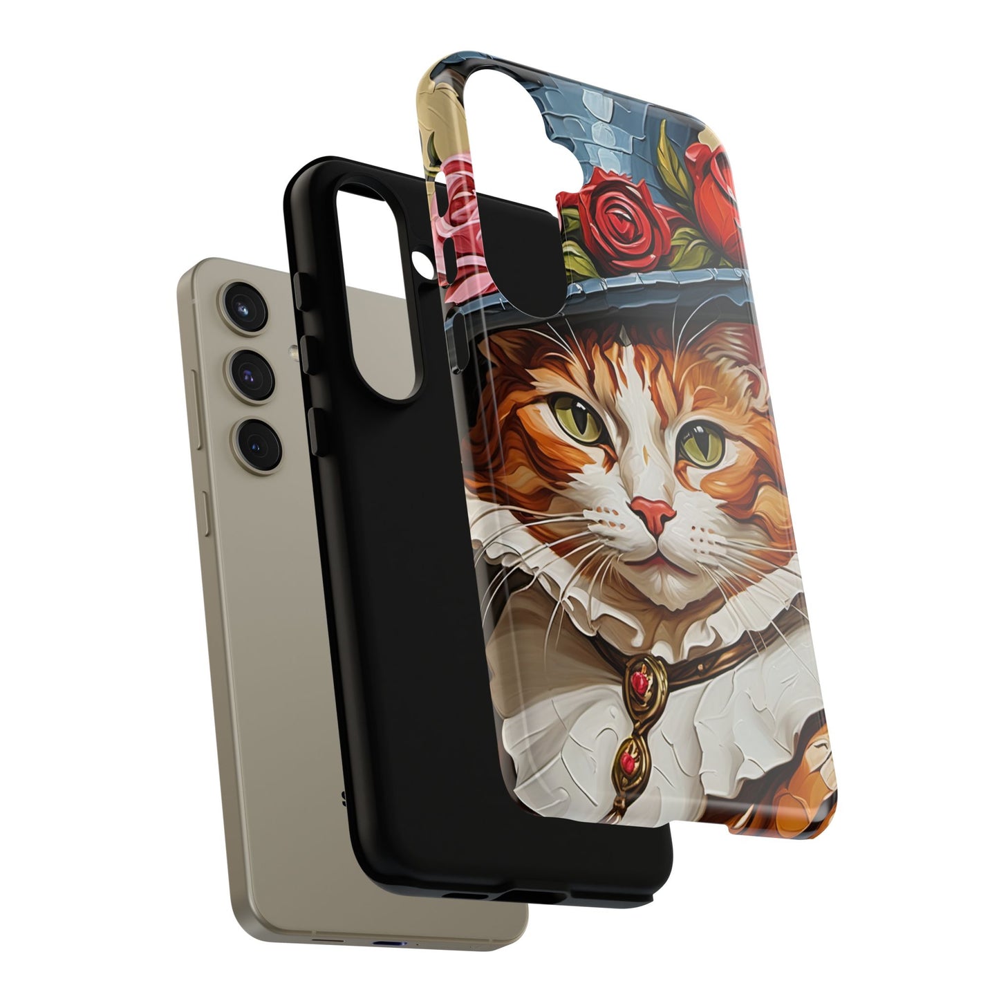 Oil Painting Cat Tough Phone Cases (A Gentleman)