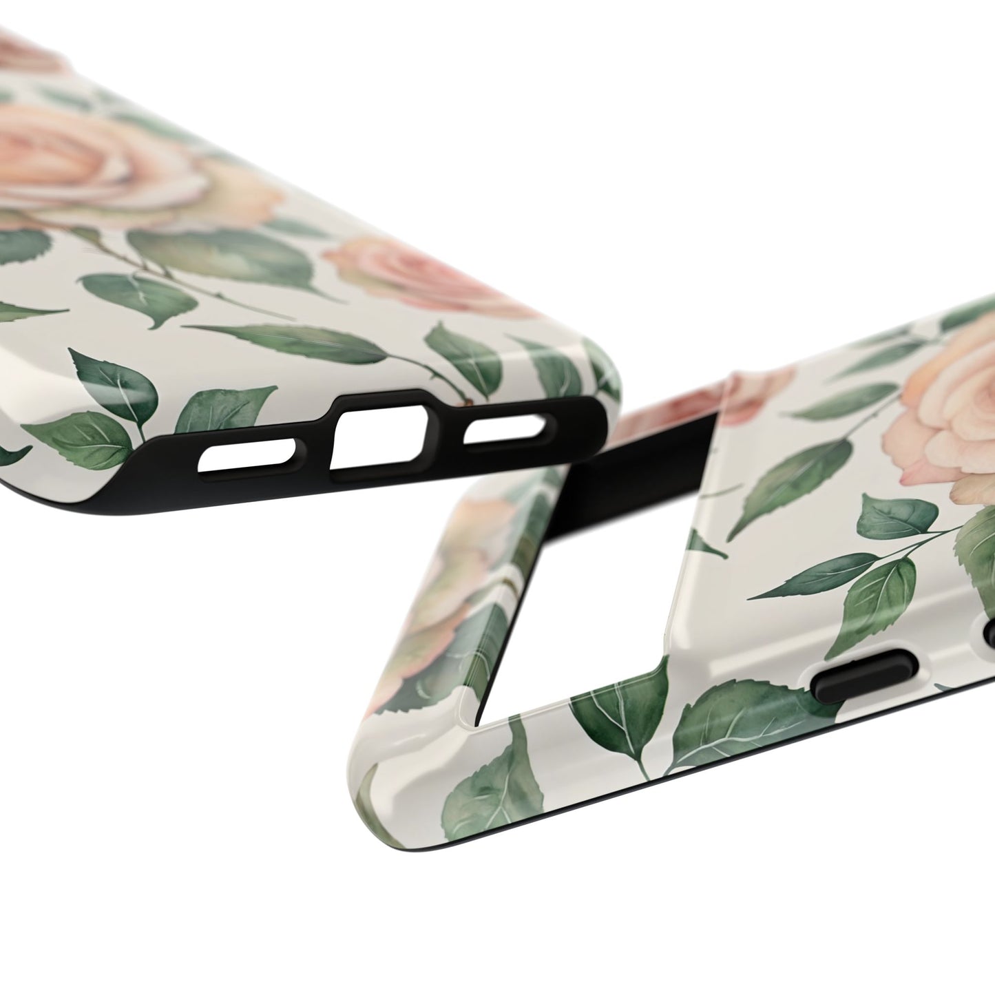 Watercolor Large Roses Tough Cases