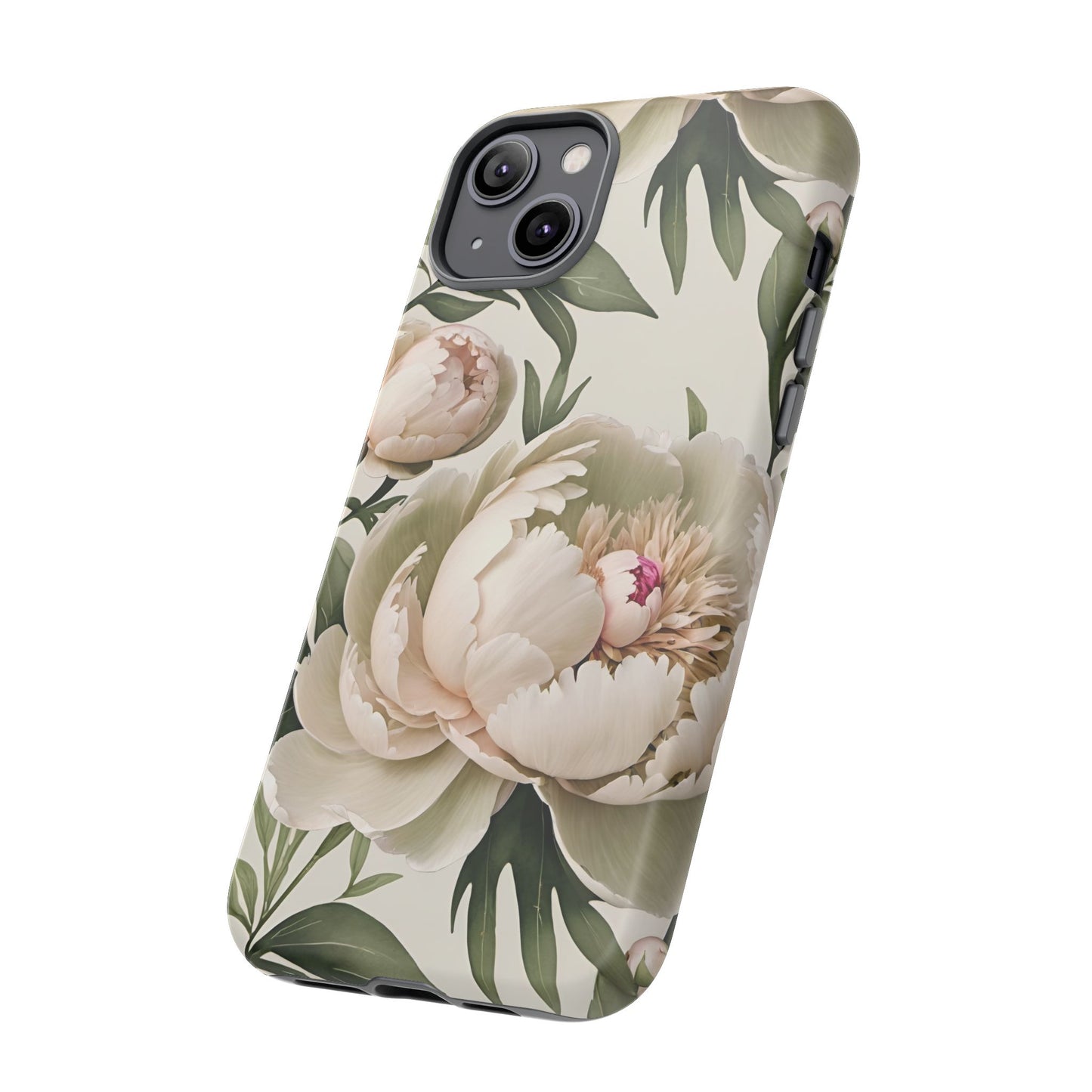 Watercolor Large Peonies Tough Cases