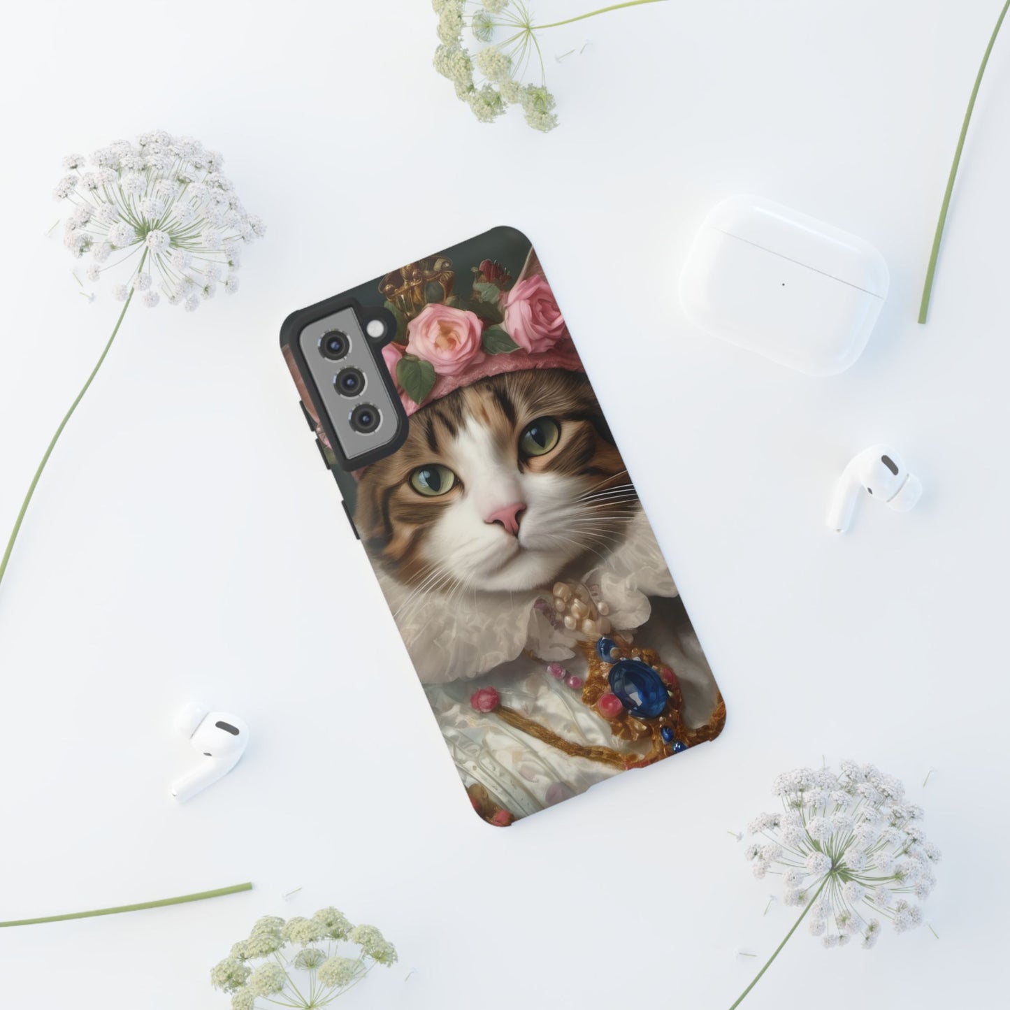 Rococo Cat Tough Phone Cases (A Queen)