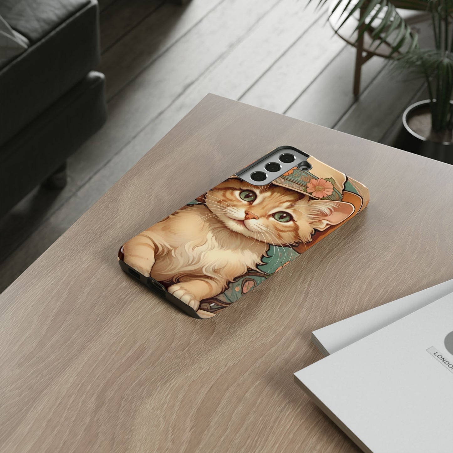 Alphonse Mucha Tough Phone Cases (A kitten)