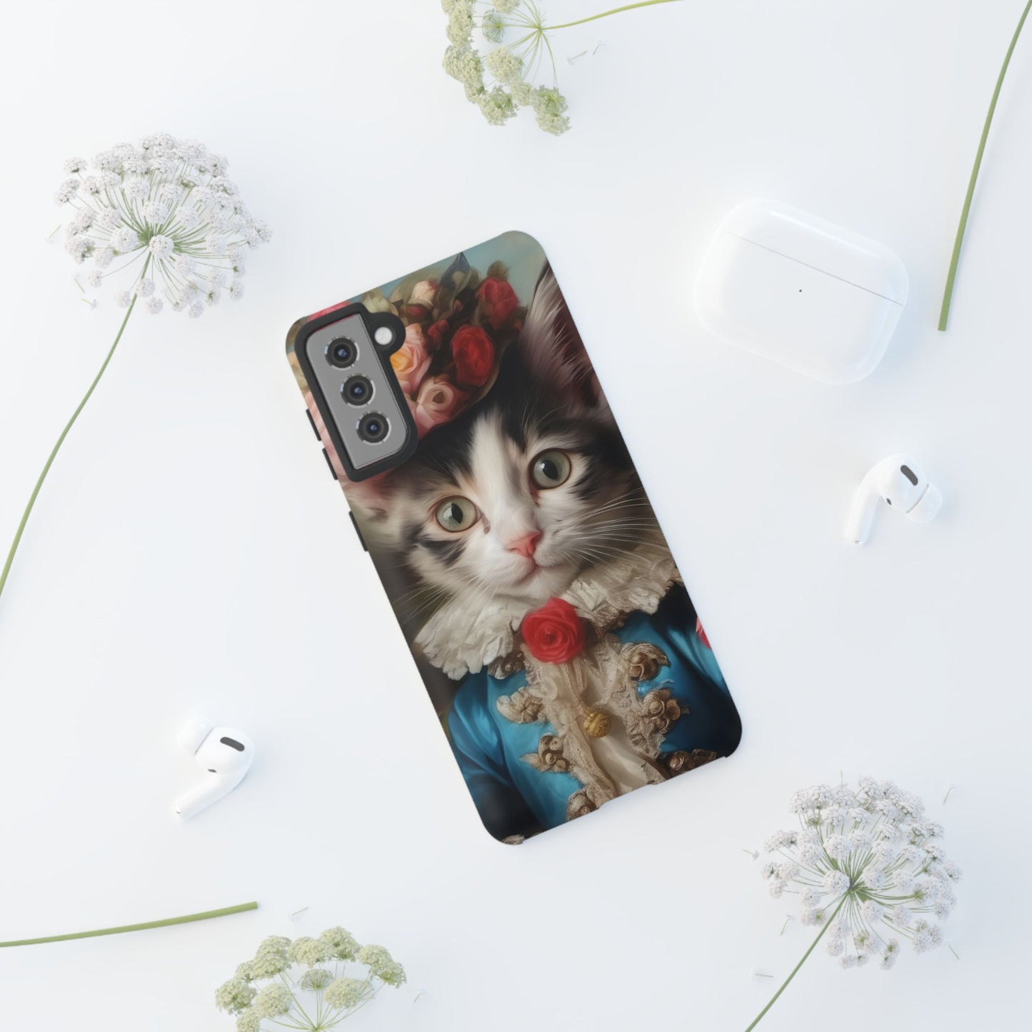 Rococo Cat Tough Phone Cases (A Kitten)