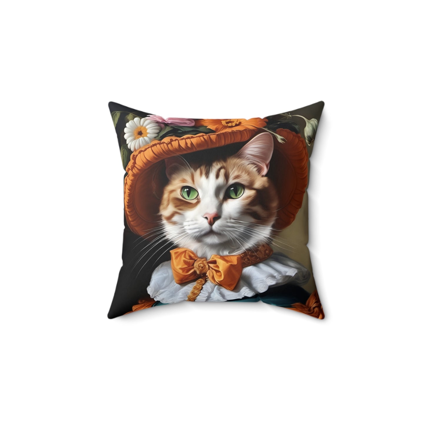 Rococo Cat Square Pillow
