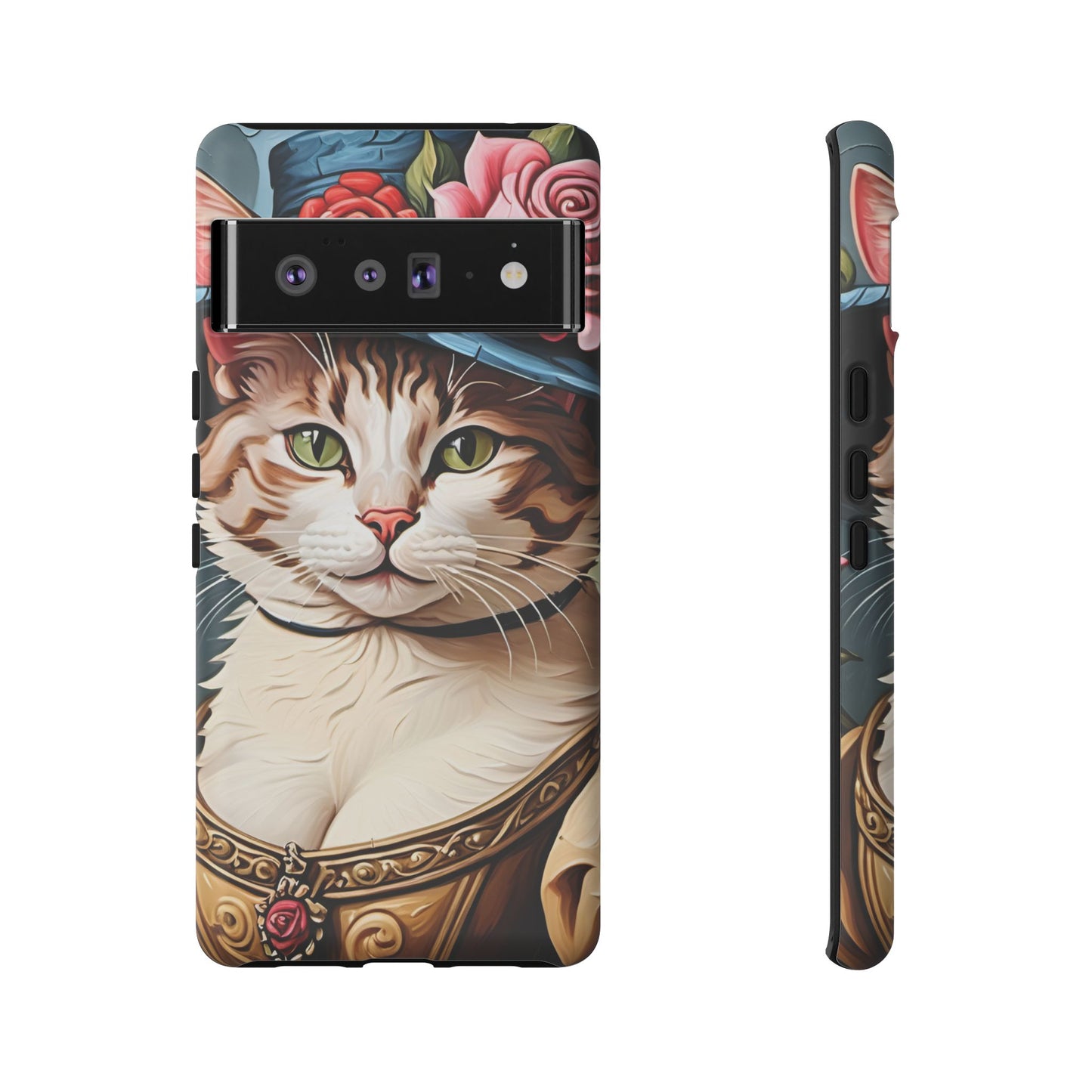 Oil Painting Cat Tough Phone Cases (A Lady 2)