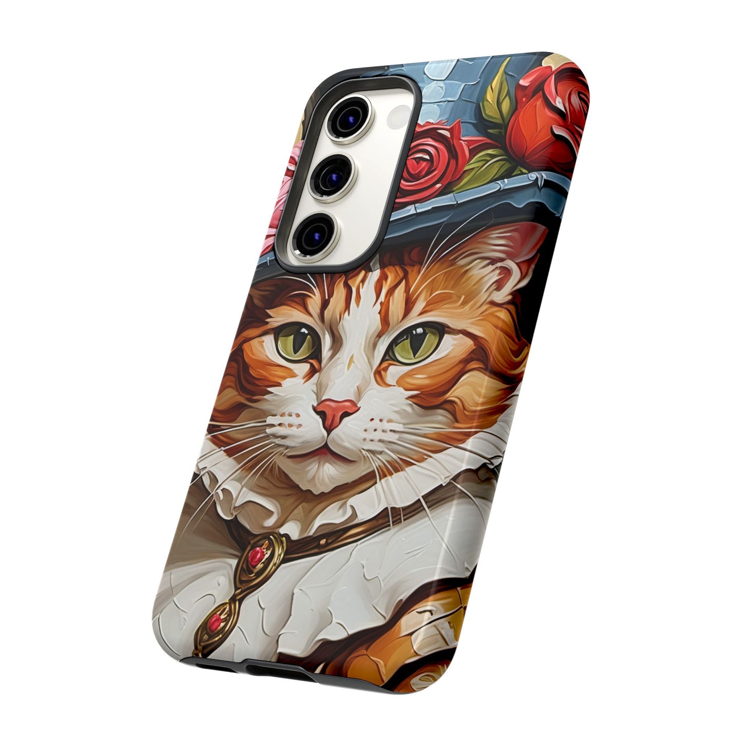 Oil Painting Cat Tough Phone Cases (A Gentleman)