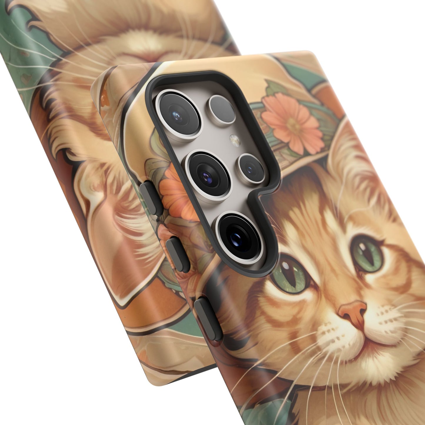 Alphonse Mucha Tough Phone Cases (A kitten)