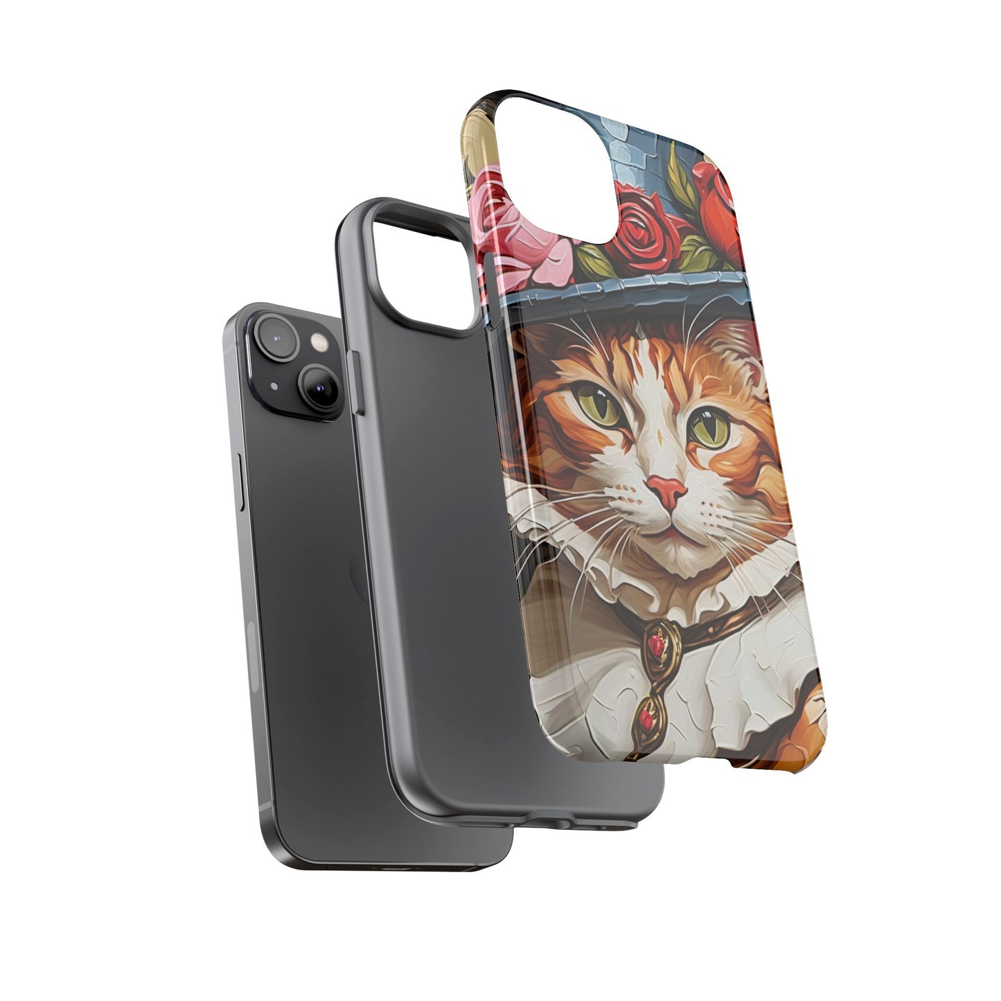 Oil Painting Cat Tough Phone Cases (A Gentleman)