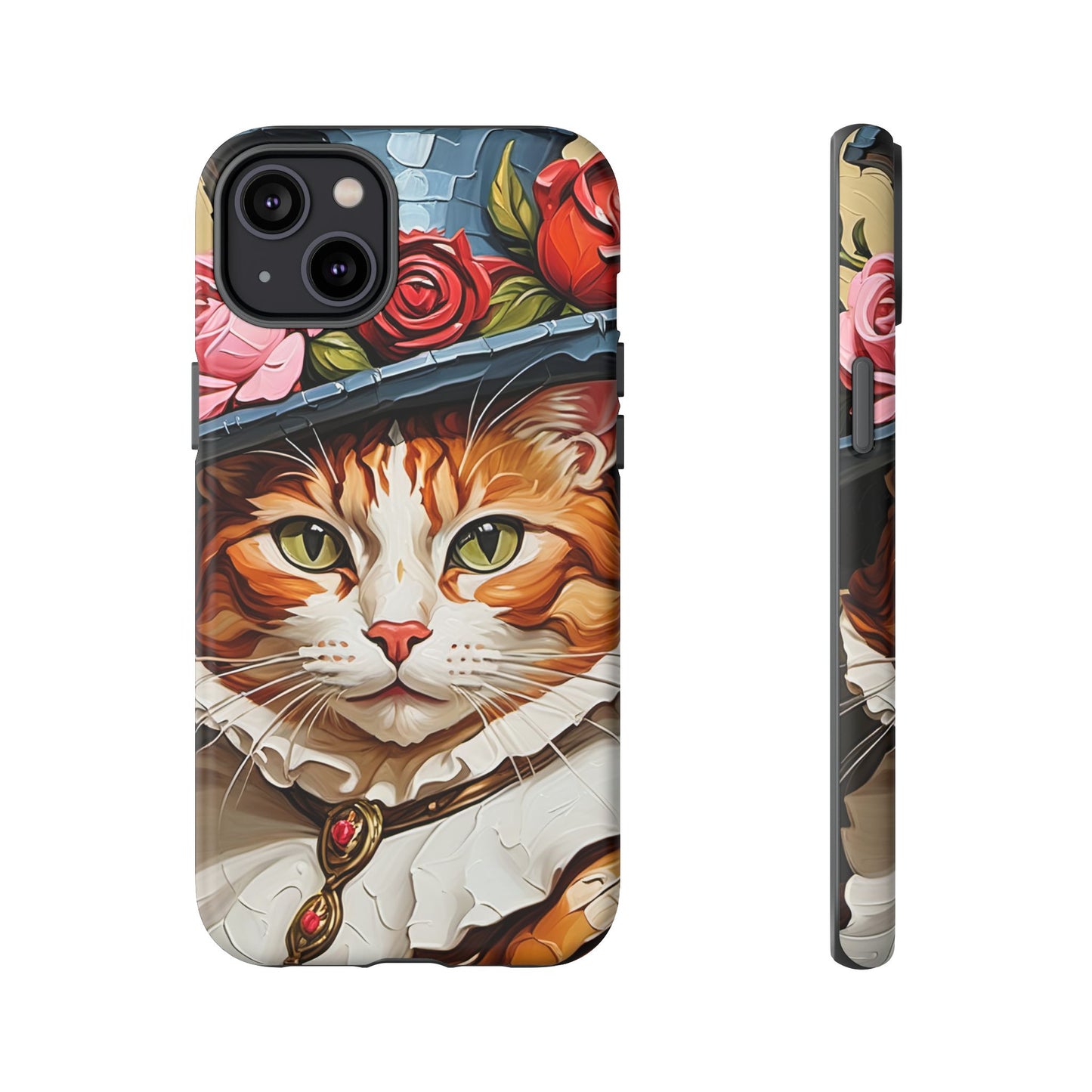 Oil Painting Cat Tough Phone Cases (A Gentleman)