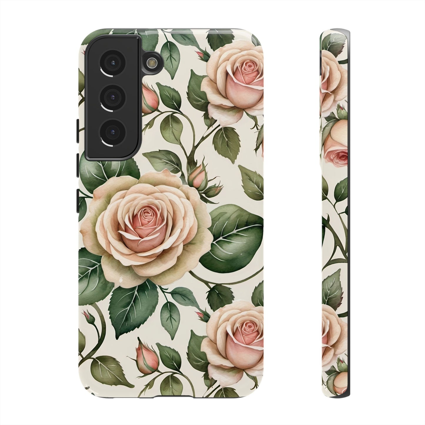 Watercolor Large Roses Tough Cases 2