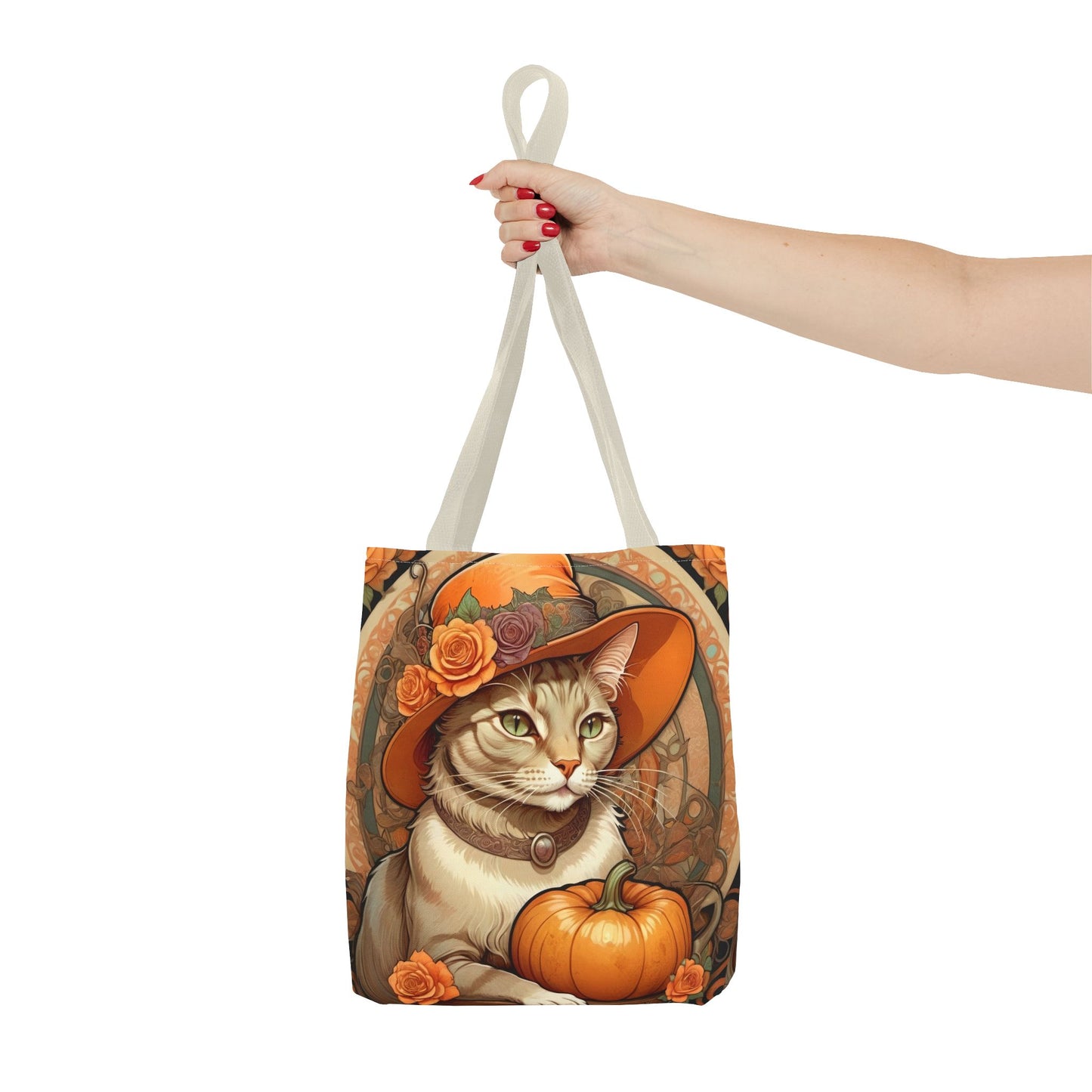 Halloween Art Nouveau Cat Tote