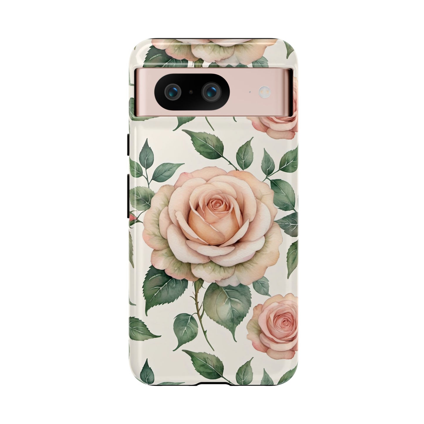 Watercolor Large Roses Tough Cases