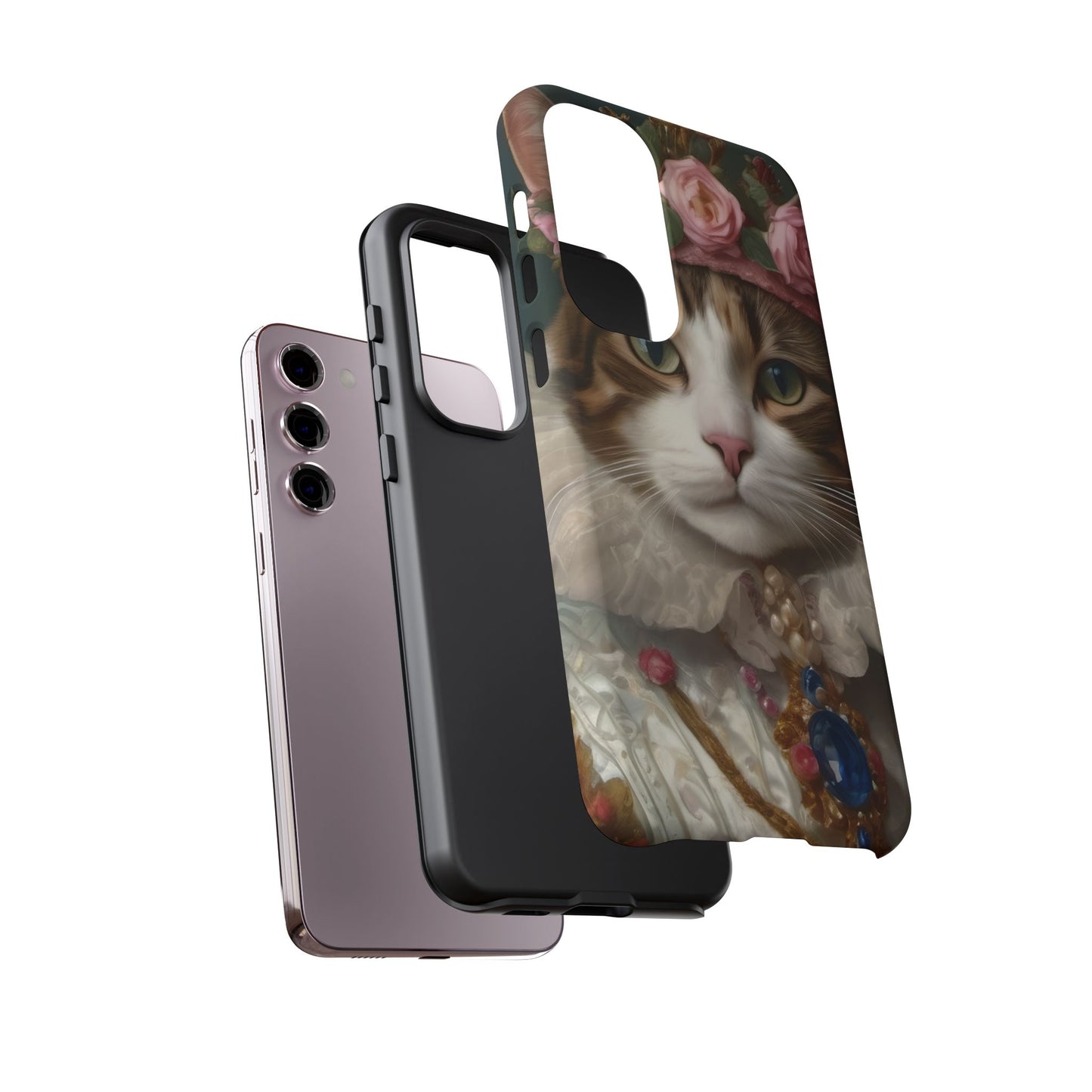 Rococo Cat Tough Phone Cases (A Queen)