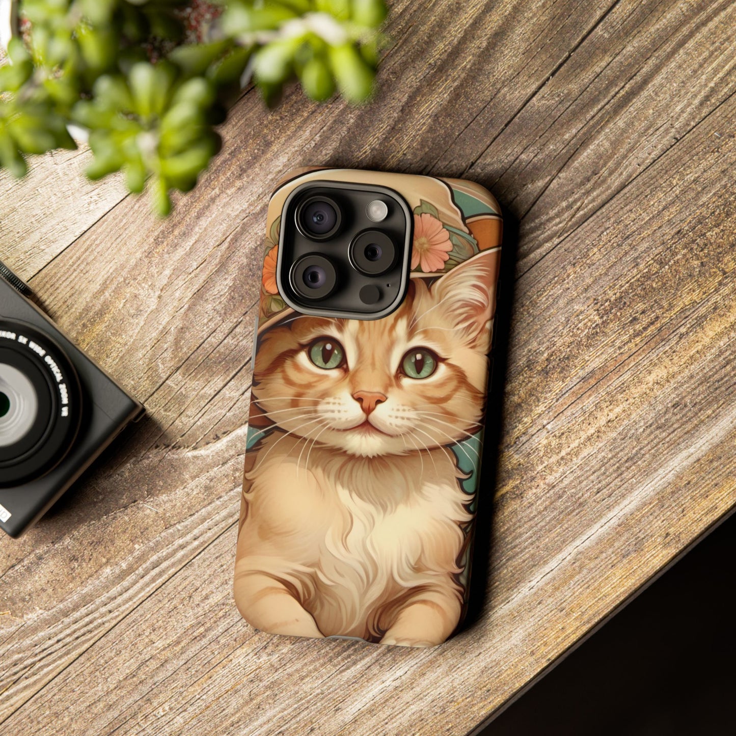 Alphonse Mucha Tough Phone Cases (A kitten)