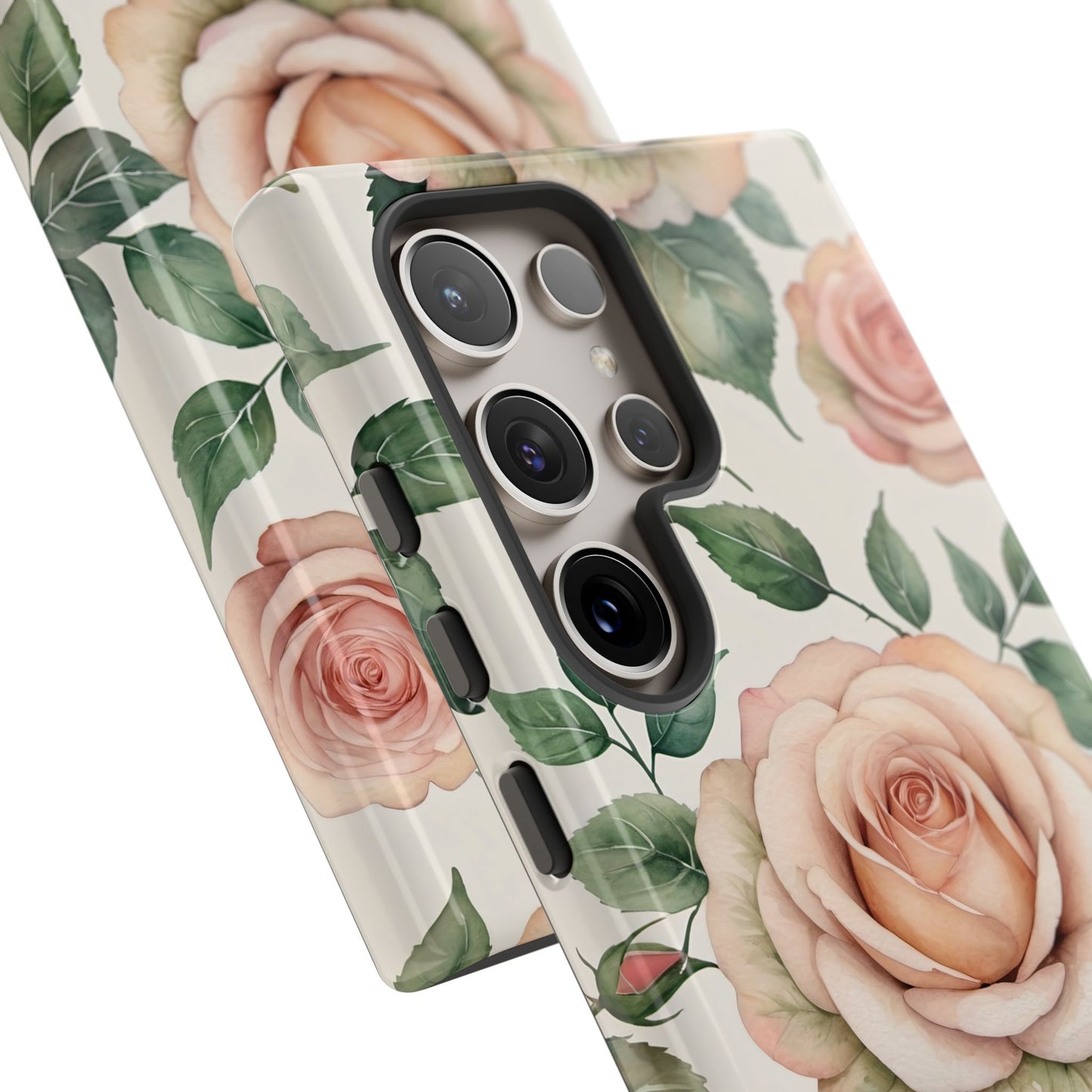 Watercolor Large Roses Tough Cases
