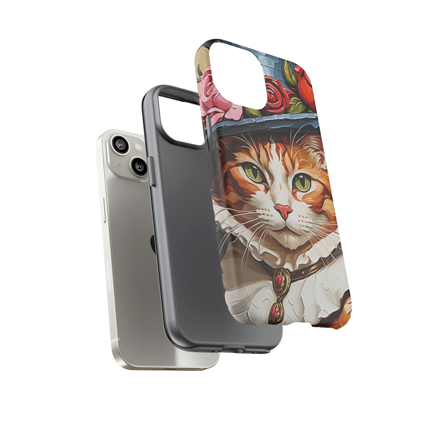 Oil Painting Cat Tough Phone Cases (A Gentleman)