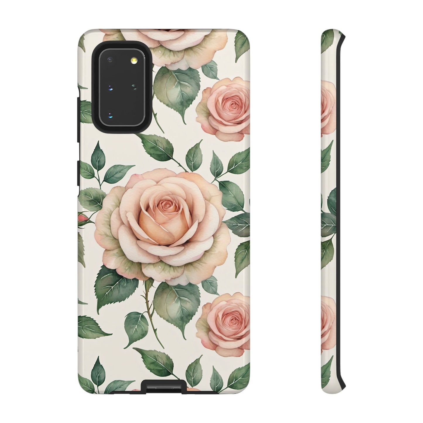 Watercolor Large Roses Tough Cases