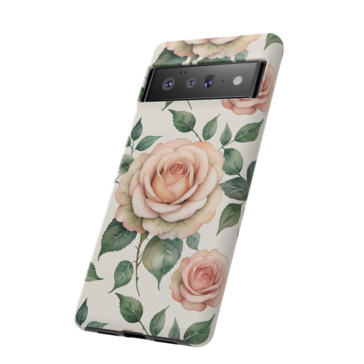 Watercolor Large Roses Tough Cases