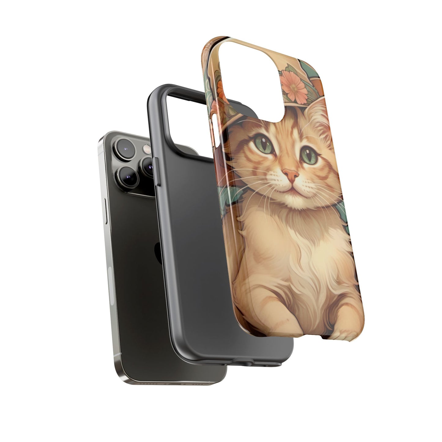 Alphonse Mucha Tough Phone Cases (A kitten)