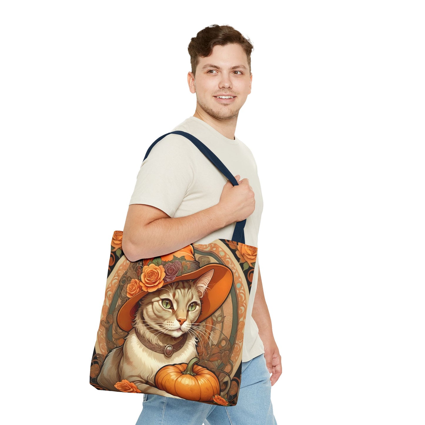 Halloween Art Nouveau Cat Tote