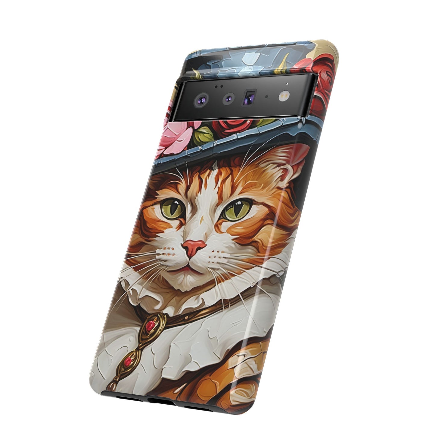 Oil Painting Cat Tough Phone Cases (A Gentleman)