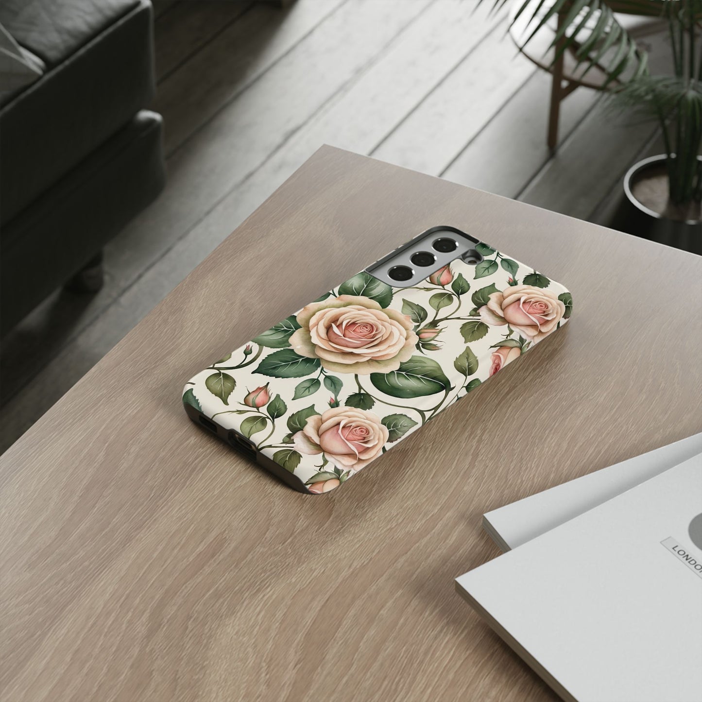 Watercolor Large Roses Tough Cases 2