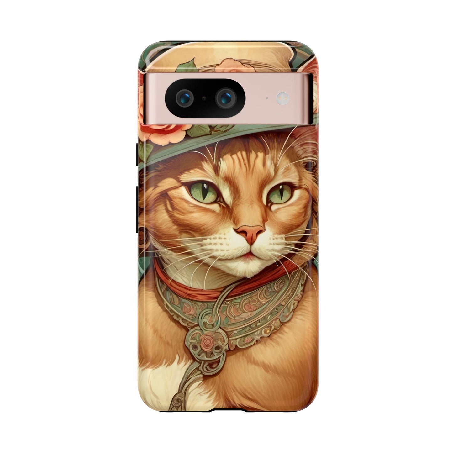Alphonse Mucha Tough Phone Cases (A lady cat 2)