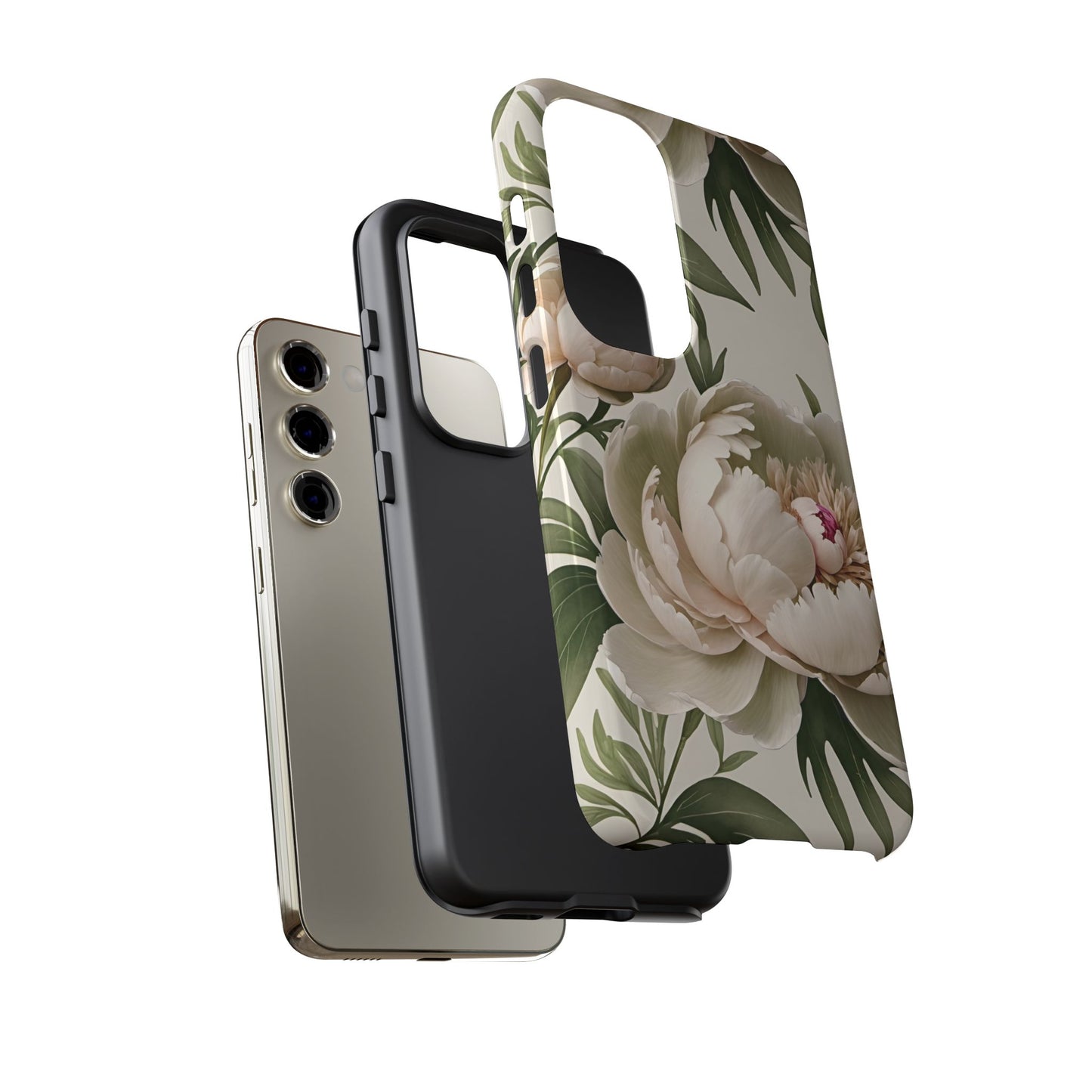Watercolor Large Peonies Tough Cases