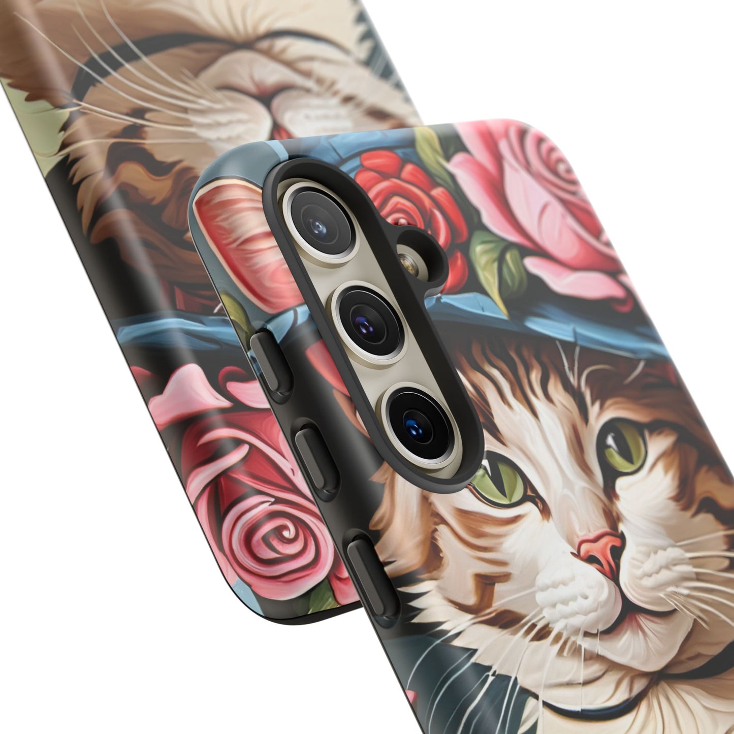Oil Painting Cat Tough Phone Cases (A Lady 2)