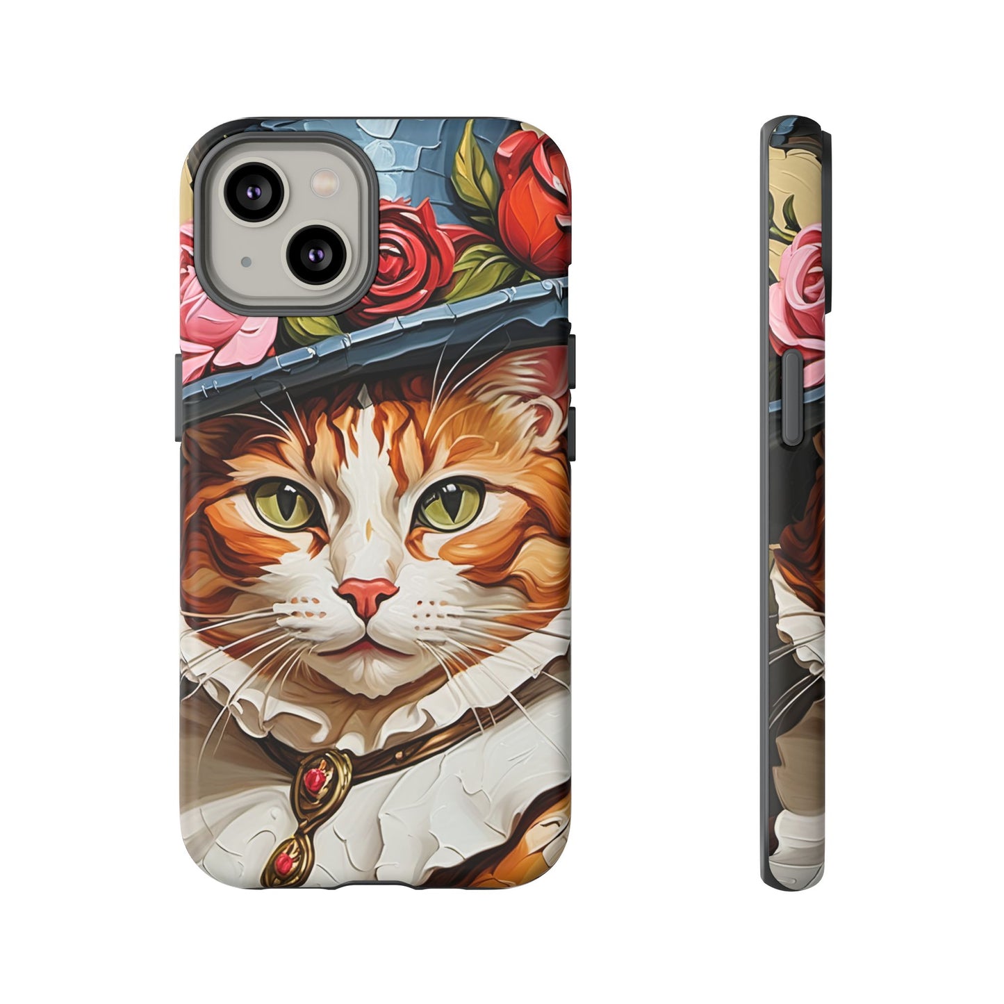 Oil Painting Cat Tough Phone Cases (A Gentleman)