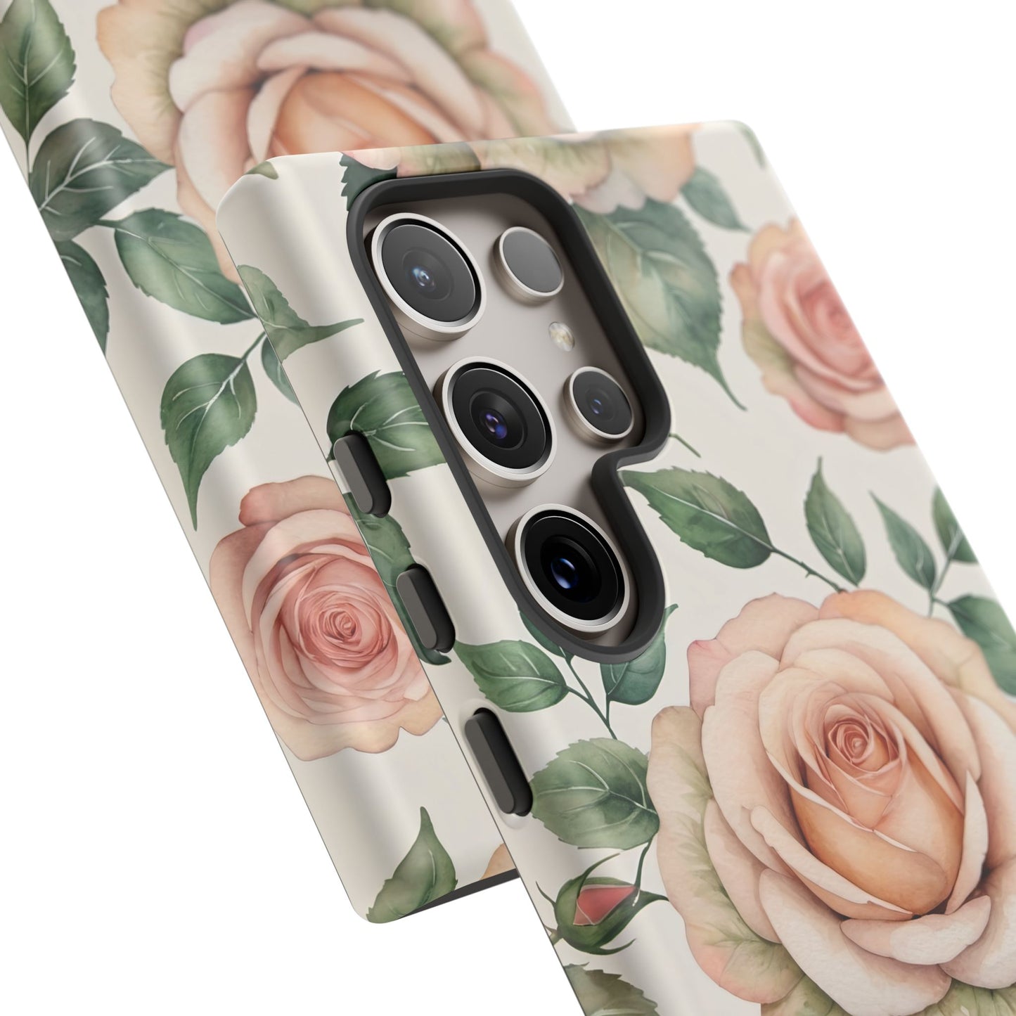 Watercolor Large Roses Tough Cases